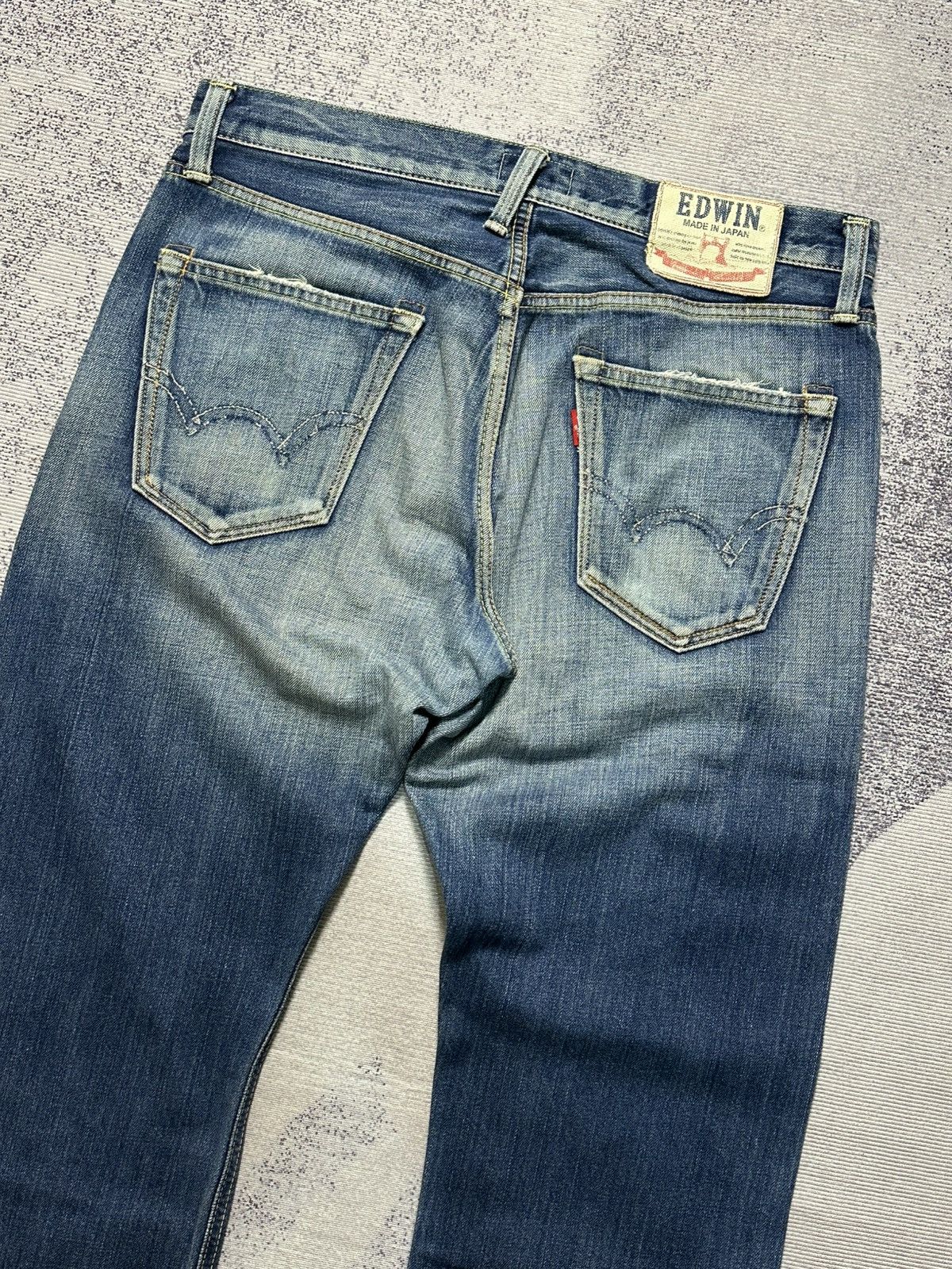 Undercover × Uniqlo 2000s Vintage Edwin 503 Washed Denim Jeans Size 34 Size US 34 / EU 50 - 13 Thumbnail