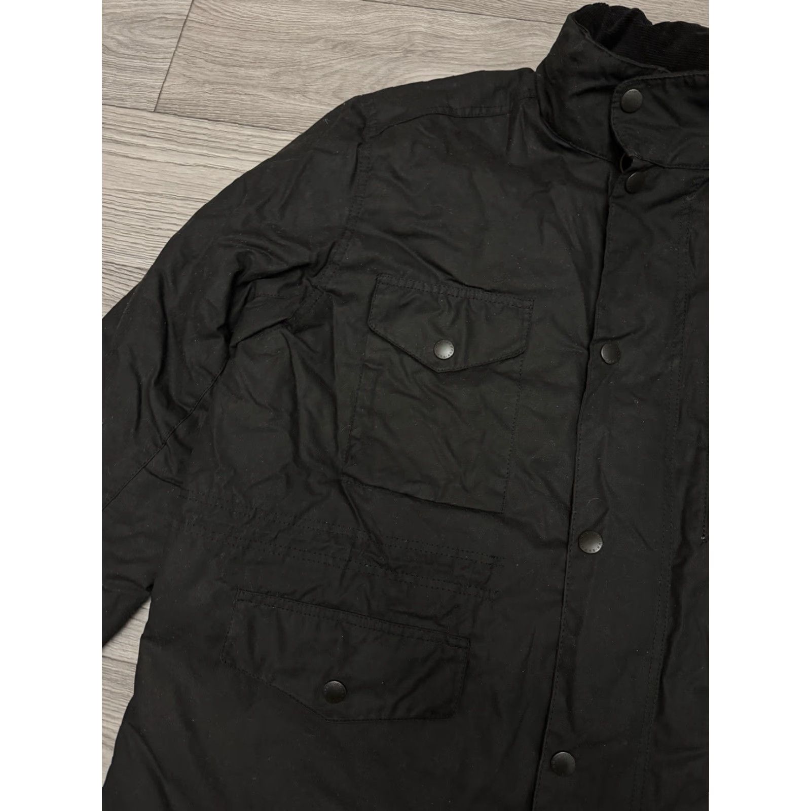 Barbour VINTAGE Barbour Jacket Sapper Waxed Black Mens 2XL Barbour Sapper Wax Jacket Biker Waxed Black Mens 2XL Size US XXL / EU 58 / 5 - 4 Thumbnail