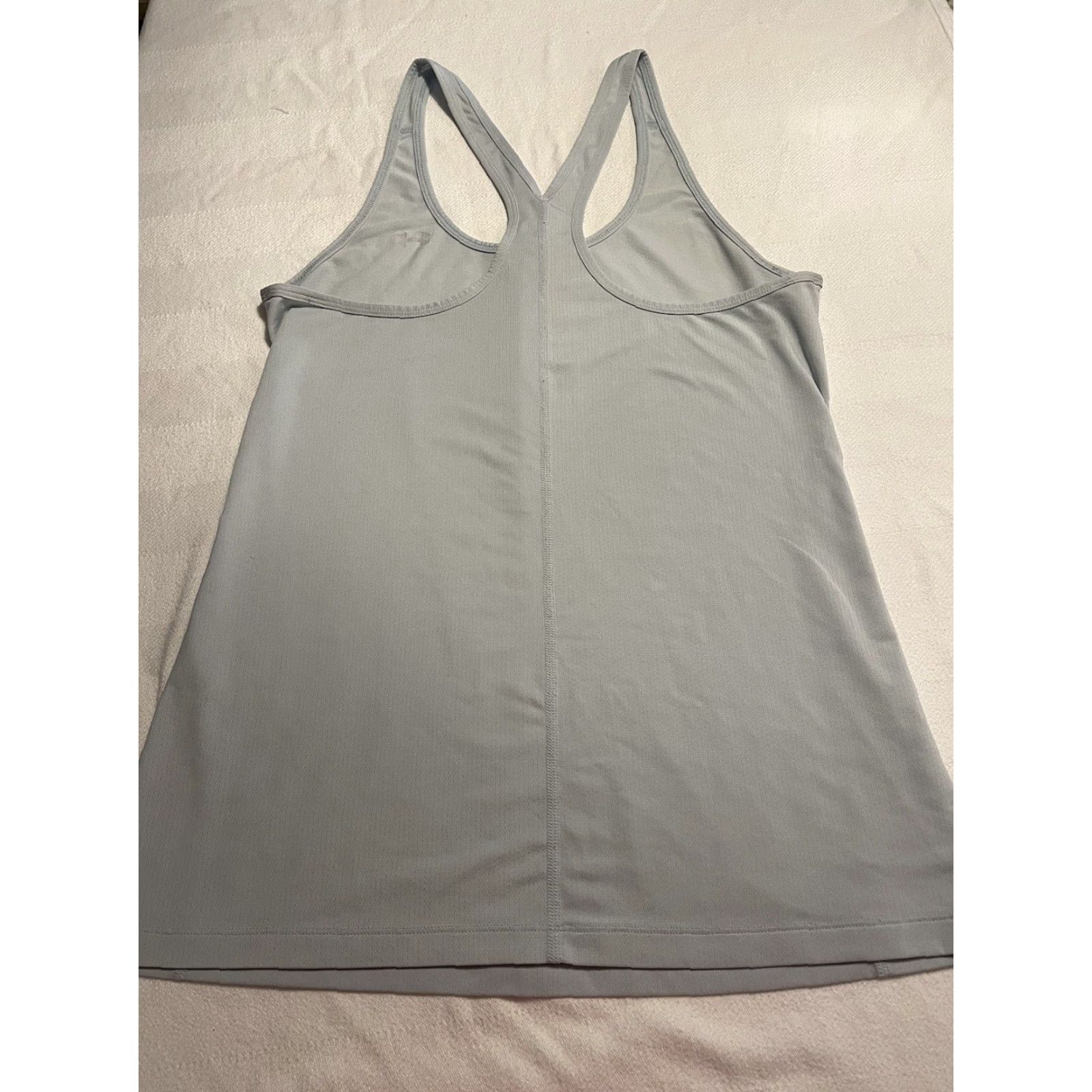 Under Armour Under Armour Women's Light Blue Gray Dri-Fit Polyester Racerback Tank Top S Small Under Armour Lightweight Size S / US 4 / IT 40 - 5 Thumbnail