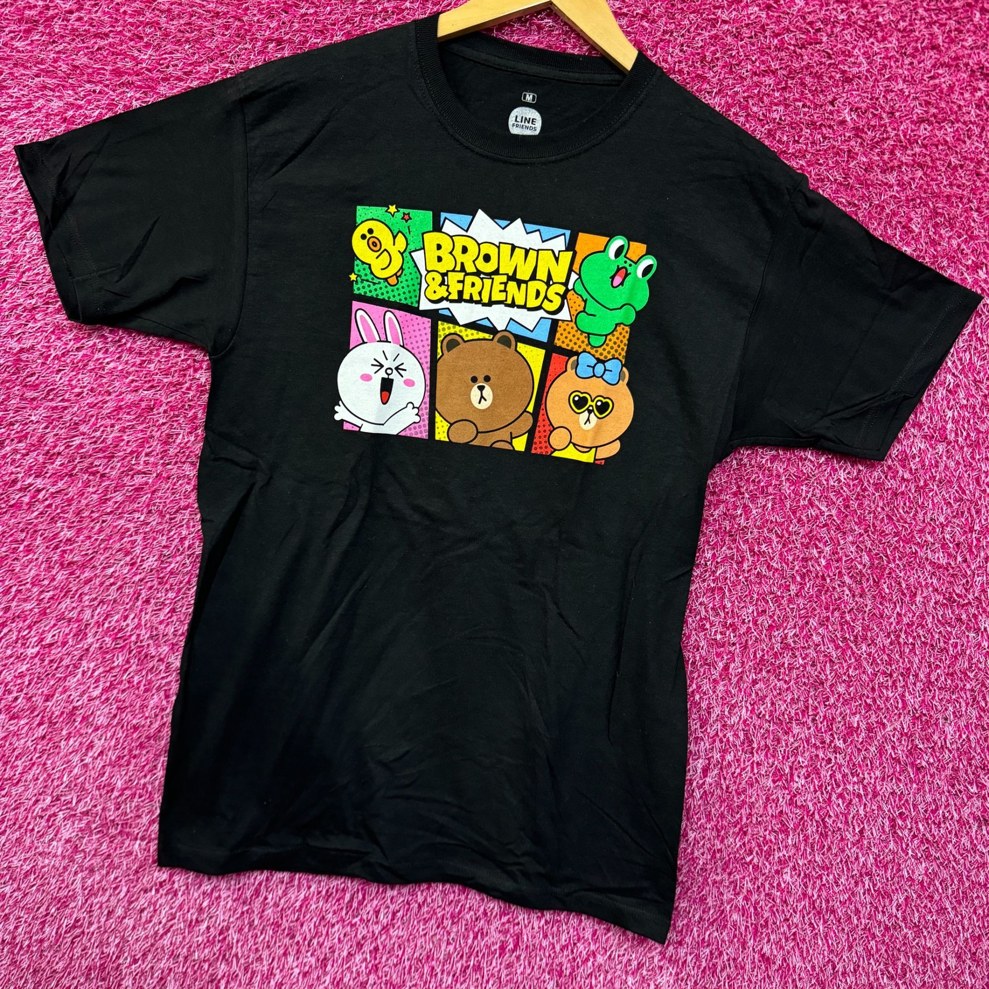 Ripple Junction Brown & Friends Kawaii TV Animated Series Line Friends Tee M Size US M / EU 48-50 / 2 - 3 Thumbnail