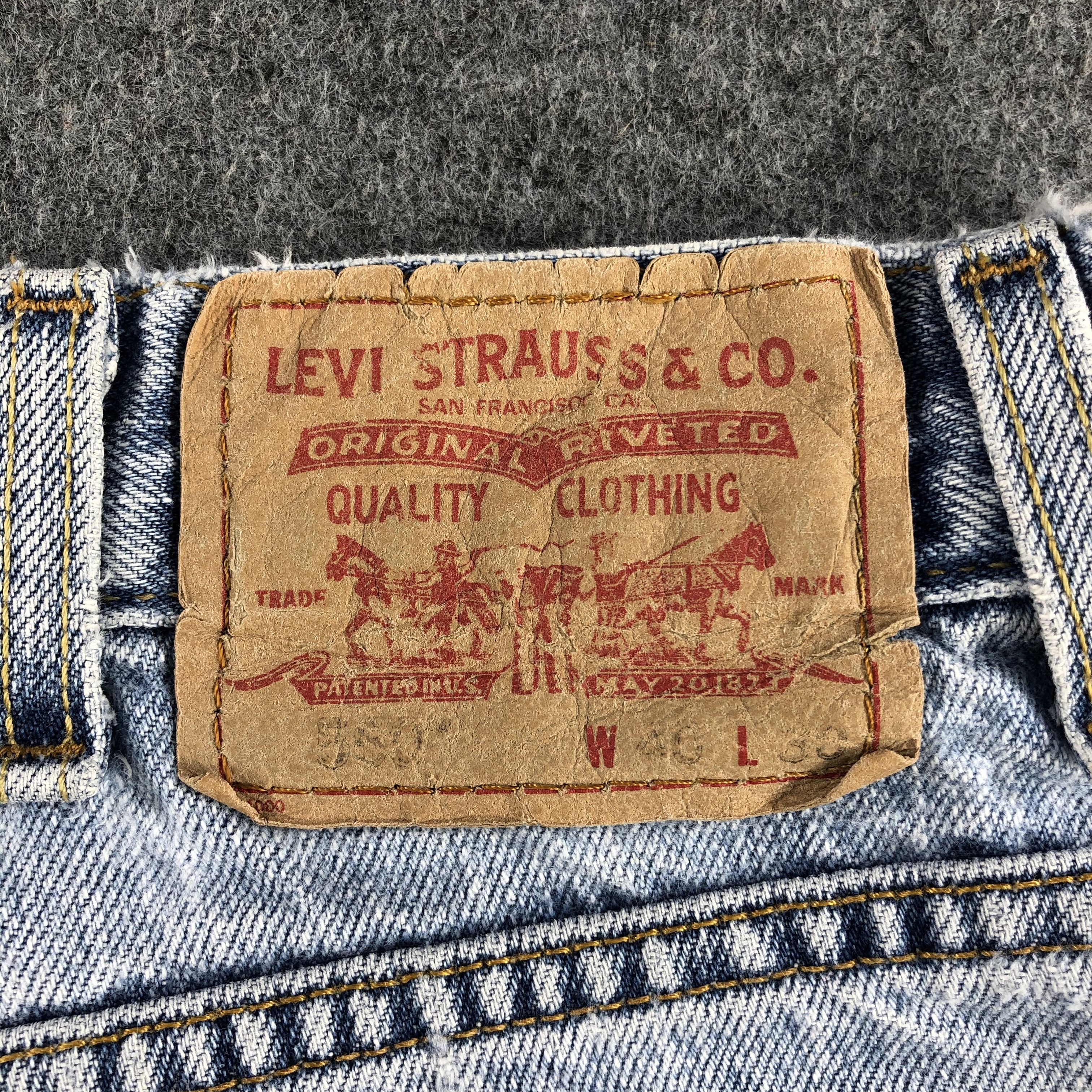 Levi's Vintage Blue Wash Levis 550 Jeans-J1620 Size US 39 - 5 Thumbnail