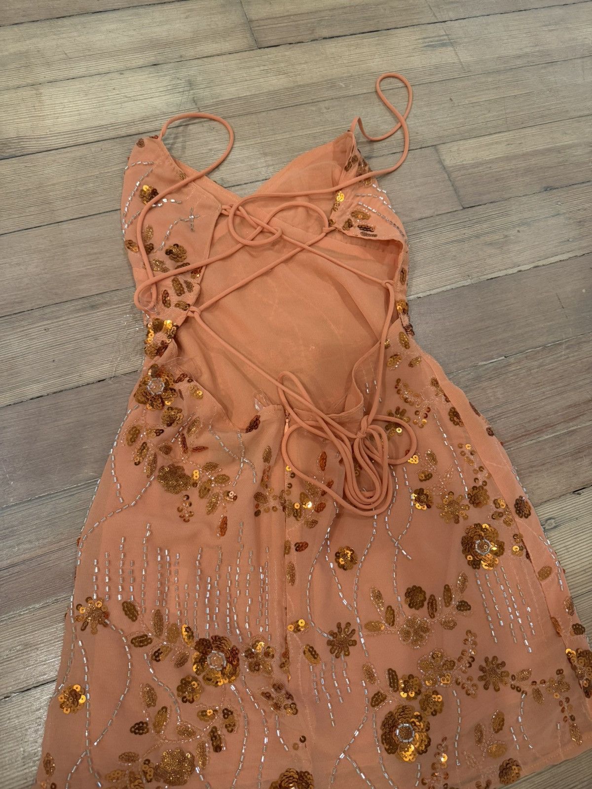 Other Orange sparkly mini dress Size XS / US 0-2 / IT 36-38 - 3 Thumbnail