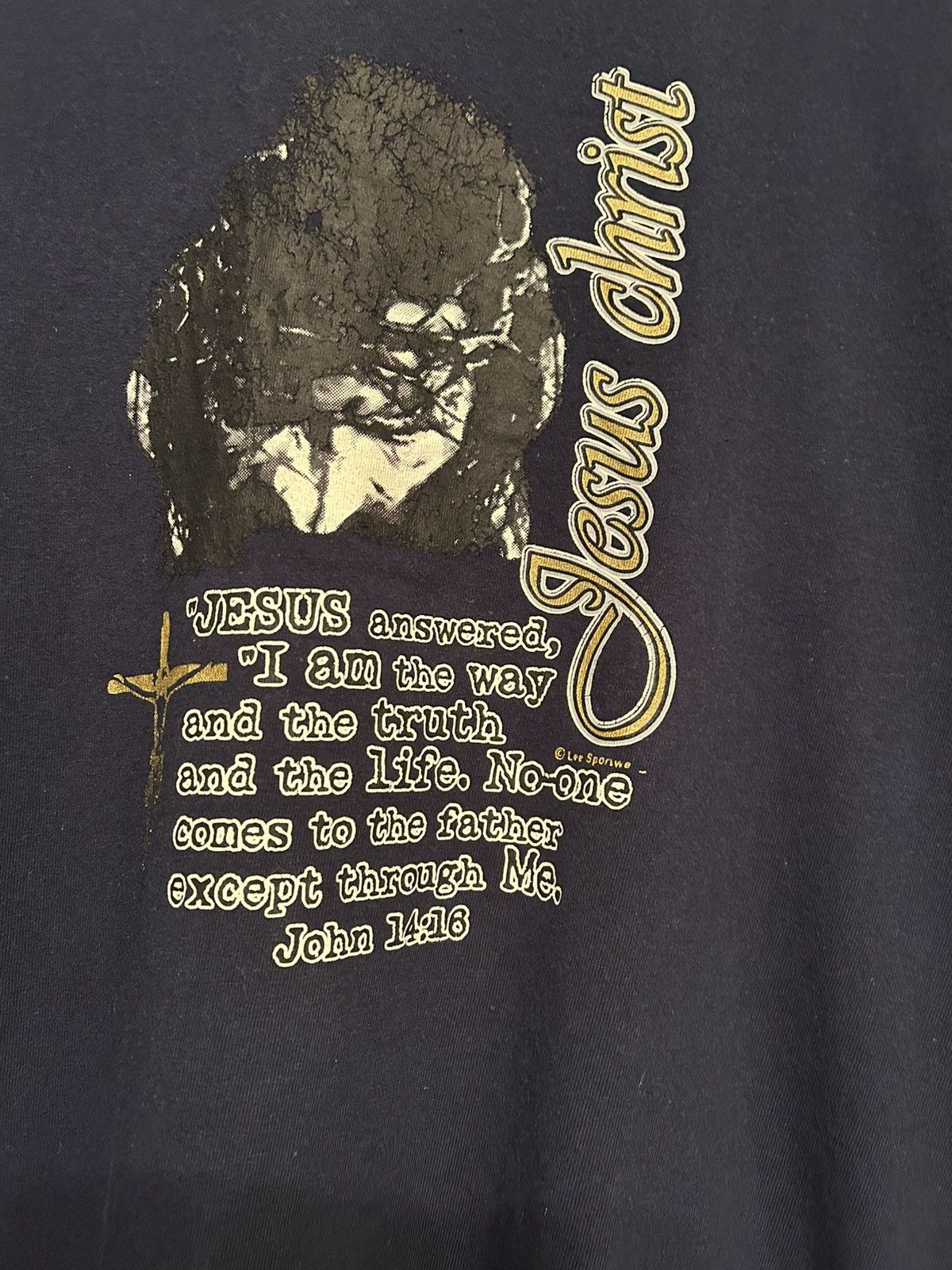 Vintage Vintage 2000s Jesus T szXL Size US XL / EU 56 / 4 - 3 Thumbnail