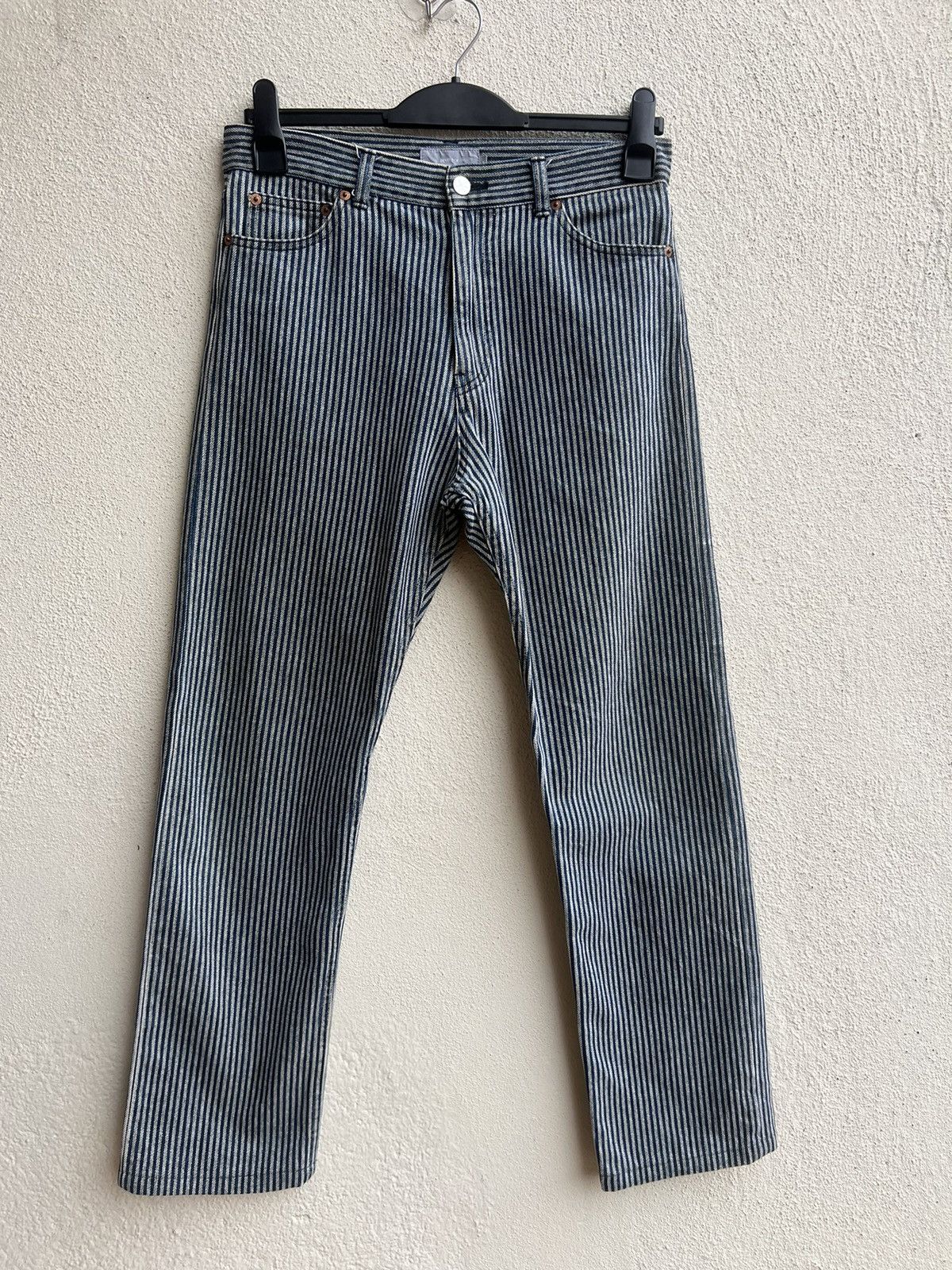 Devilock Vintage Devilock Japan Fade Striped Denim Pant Size US 30 / EU 46 - 6 Thumbnail