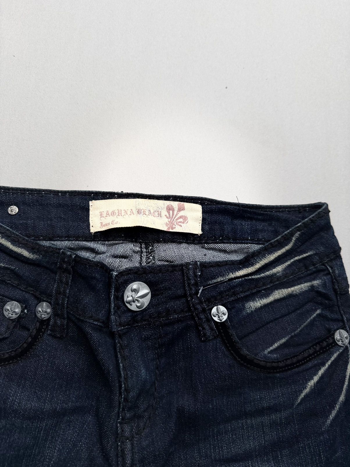 Japanese Brand Laguna beach lace-up flare jeans Size US 26 / EU 42 - 4 Thumbnail