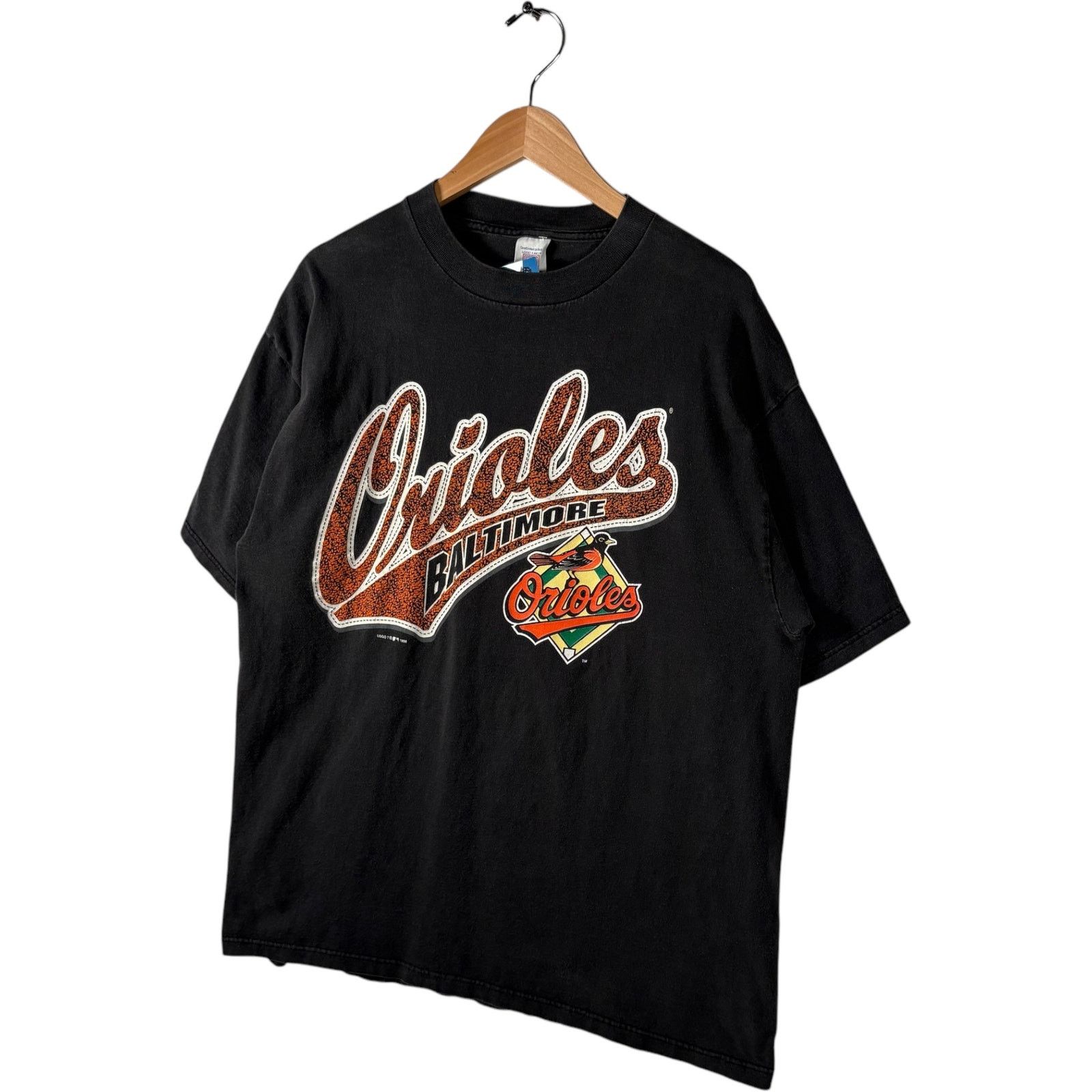 Logo 7 Vintage Logo 7 Baltimore Orioles Logo Spellout MLB Tee XL Size US XL / EU 56 / 4 - 3 Thumbnail