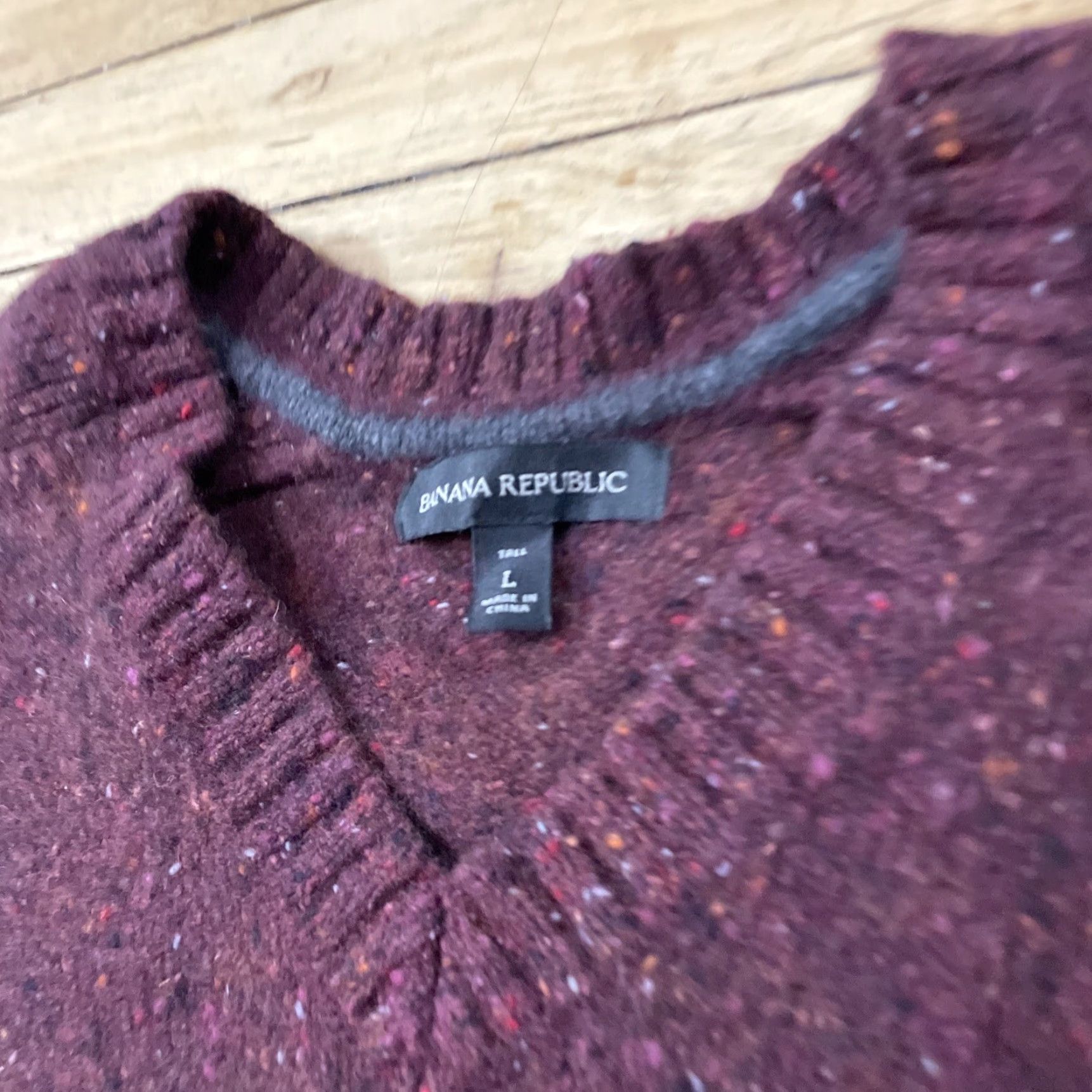 Banana Republic BANANA REPUBLIC Sweater Elbow Patches Wool Red L Unisex Adults Pullover Size L / US 10 / IT 46 - 4 Thumbnail