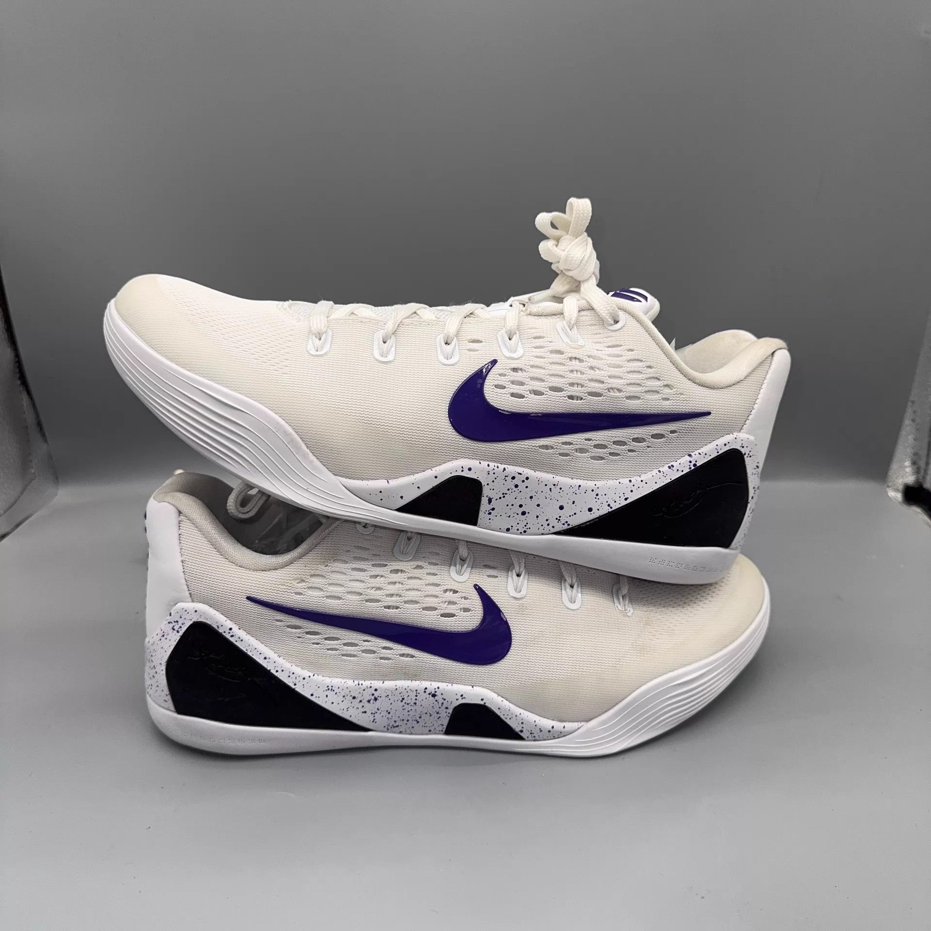Nike Nike Kobe 9 IH1401-100 White Purple Used Size 44.5 Size US 11.5 / EU 44-45 - 5 Thumbnail