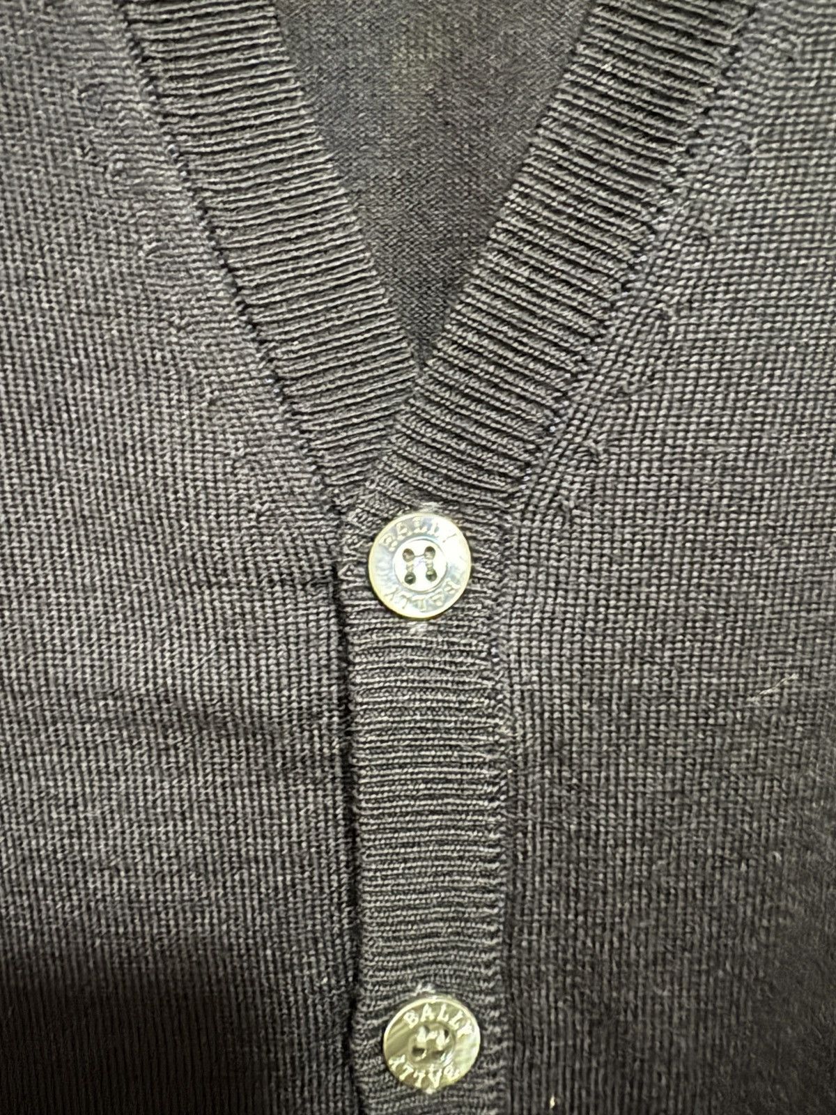 Bally Bally Navy Wool Cardigan Size US L / EU 52-54 / 3 - 5 Thumbnail