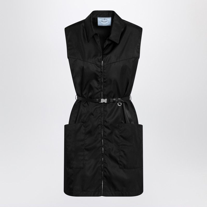 Prada Prada Black Short Re-Nylon Dress Size S / US 4 / IT 40 - 1 Thumbnail