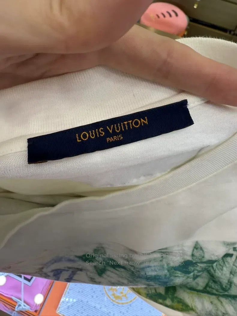 Louis Vuitton Louis Vuitton Crayon watercolor three-flower logo half-sle Size US L / EU 52-54 / 3 - 7 Thumbnail