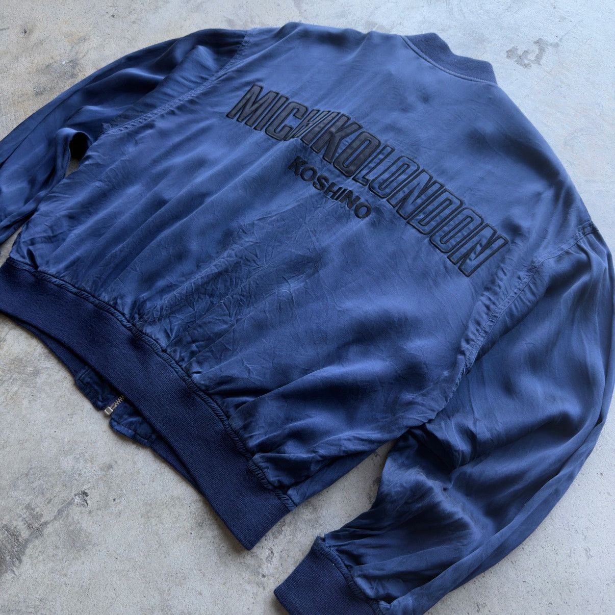Michiko Koshino Vintage 1992 Michiko London Silk Bomber Jacket Mens M Size US M / EU 48-50 / 2 - 6 Thumbnail