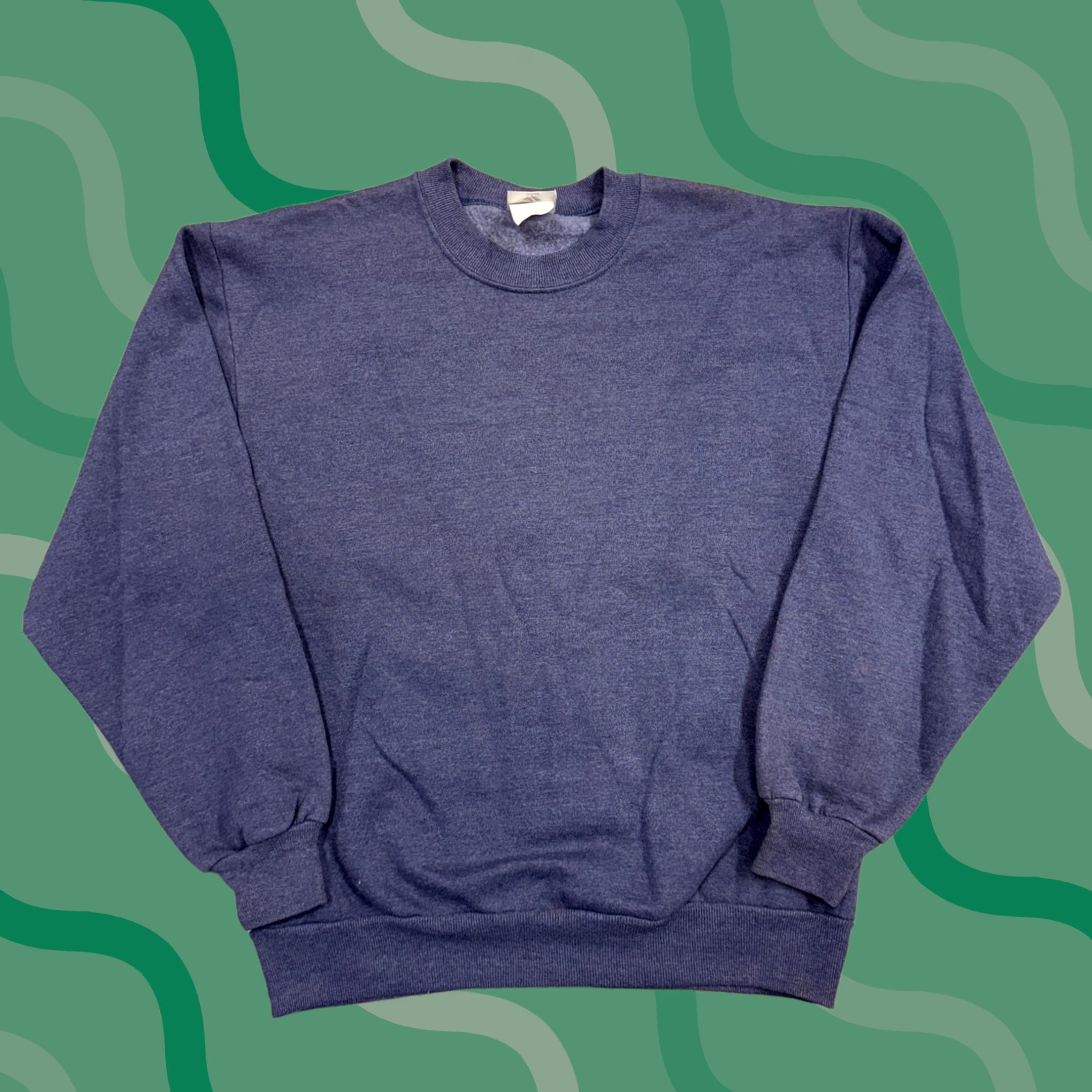 Jerzees VINTAGE Jerzees Sweatshirt Mens M Blue Heather Crewneck Pullover Made USA Size US M / EU 48-50 / 2 - 1 Thumbnail