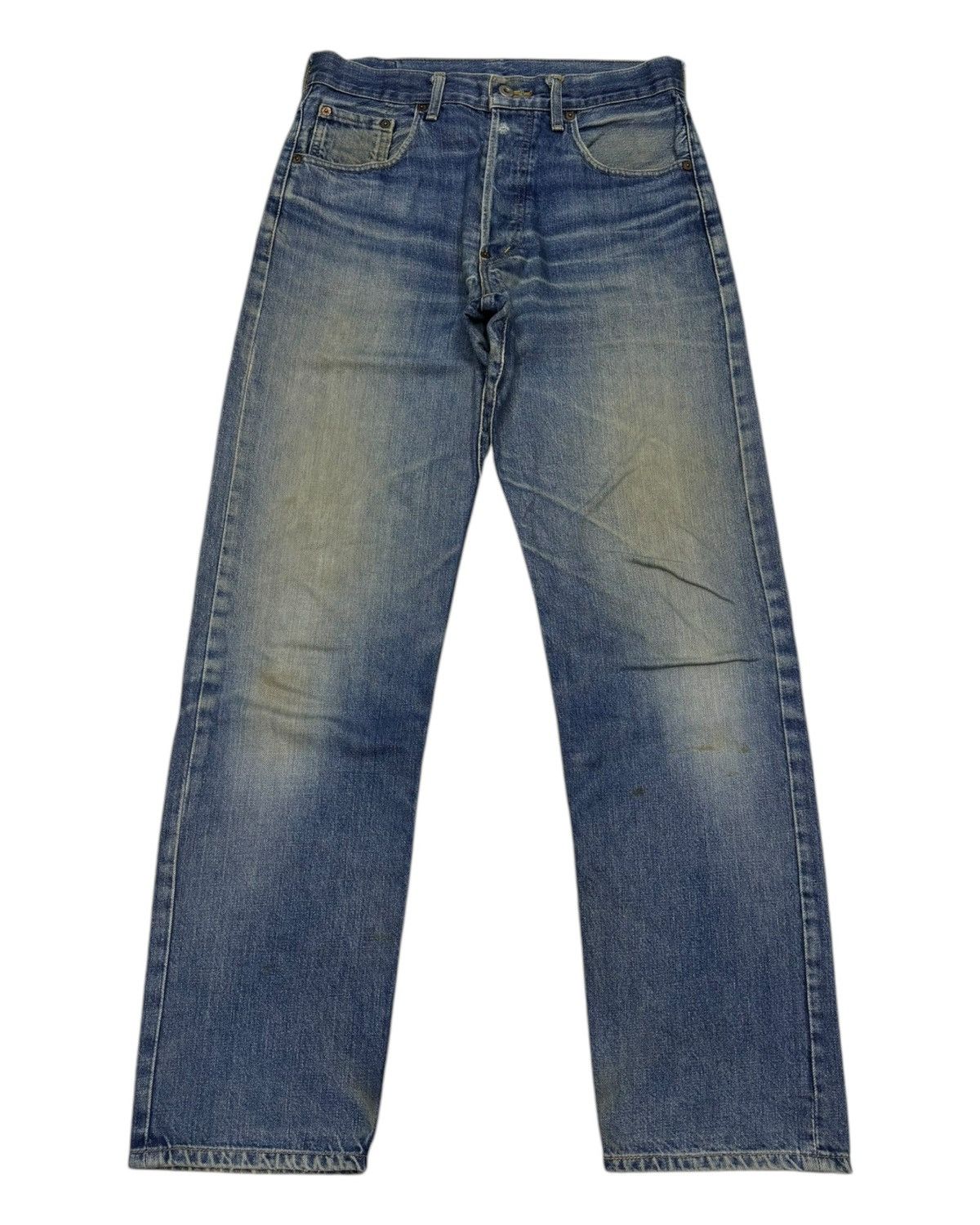 Levi's Vintage Levi’s Big E Lot 701 XX Buckle Belt Selvedge Jeans Size US 32 / EU 48 - 8 Thumbnail