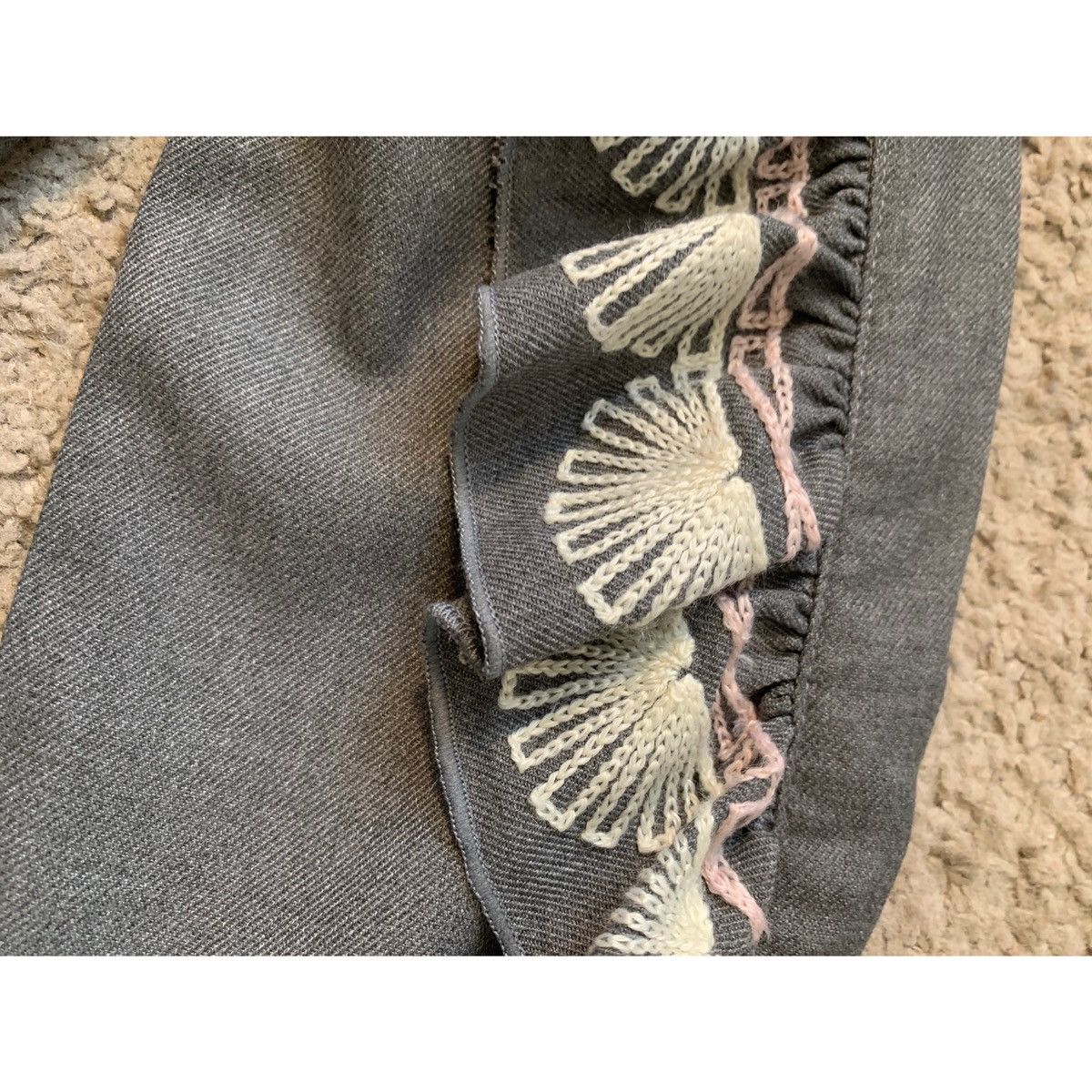 Other CARREMENT BEAU GIRL GREY RIFFLE DRESS Size XS / US 0-2 / IT 36-38 - 5 Thumbnail