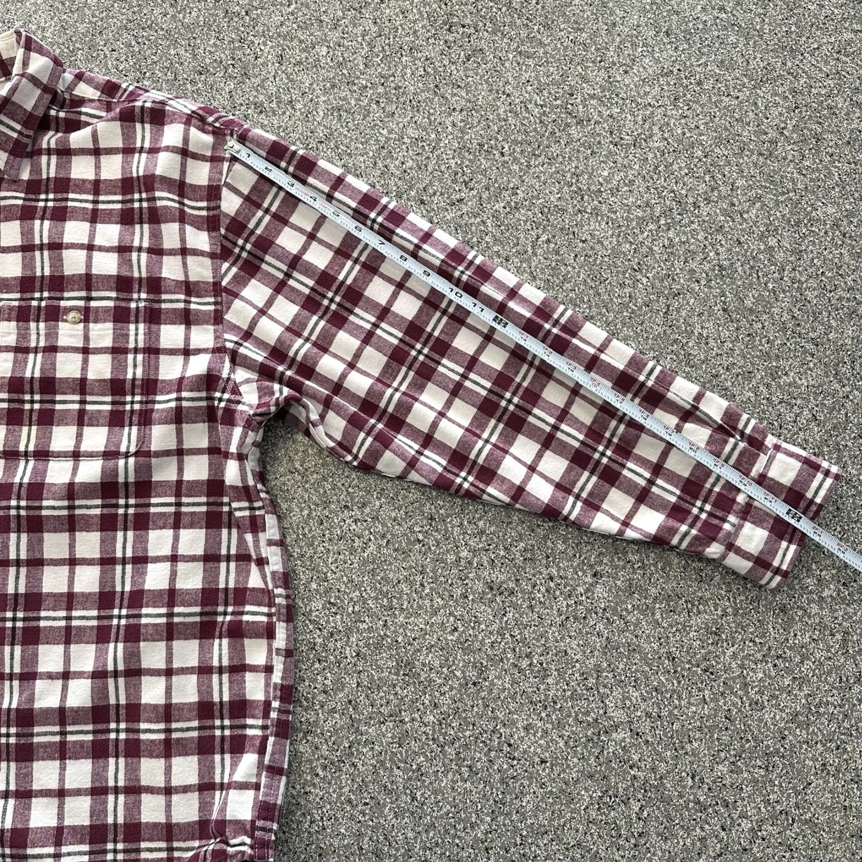 Eddie Bauer Eddie Bauer Plaid Flannel Shirt Mens 2XL Burgundy Long Sleeve Button-Up Collar Cotton Vintage Thick Size US XXL / EU 58 / 5 - 6 Thumbnail