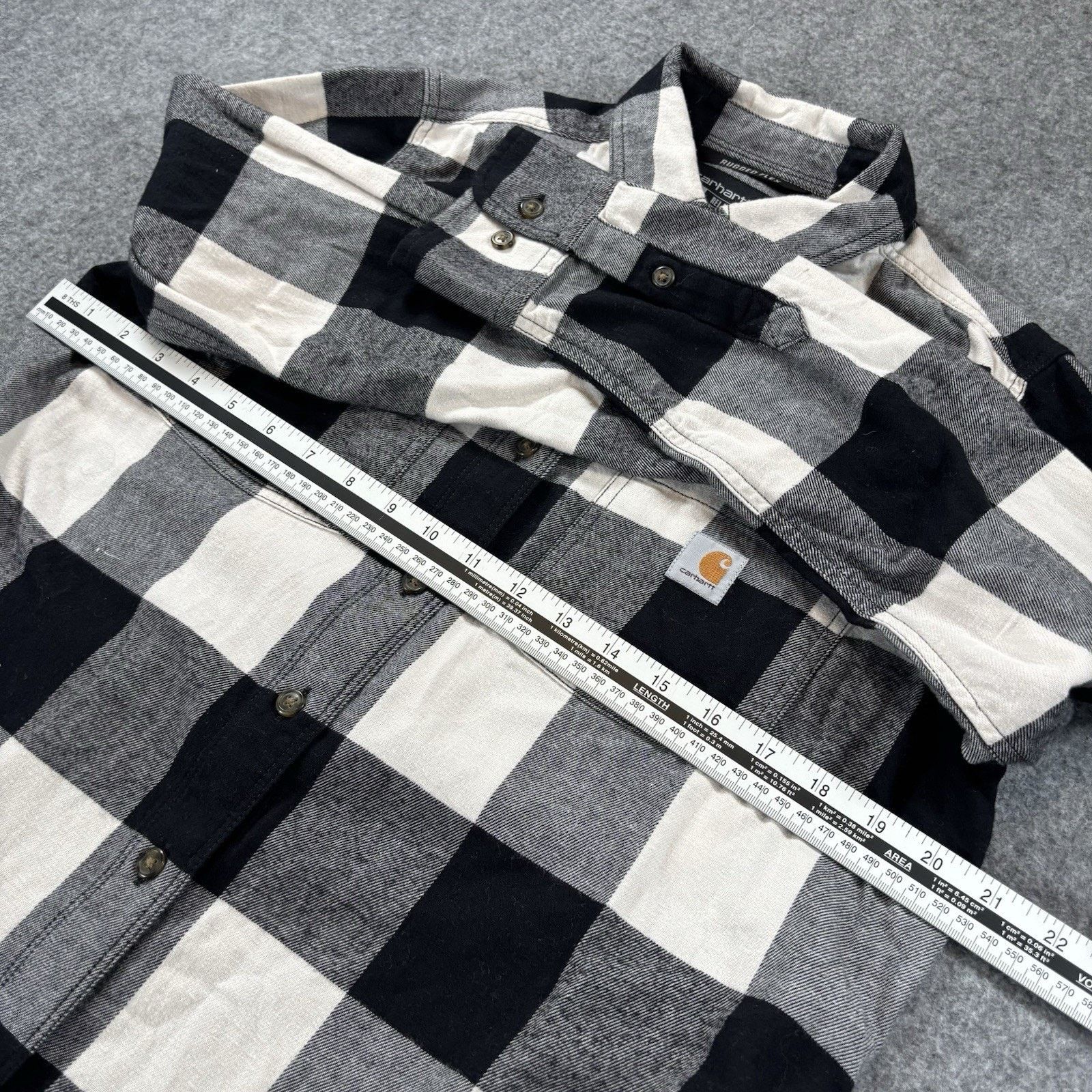 Carhartt Carhartt Rugged Flex Shirt Womens M Plaid 104974 Relaxed Fit Size M / US 6-8 / IT 42-44 - 7 Thumbnail