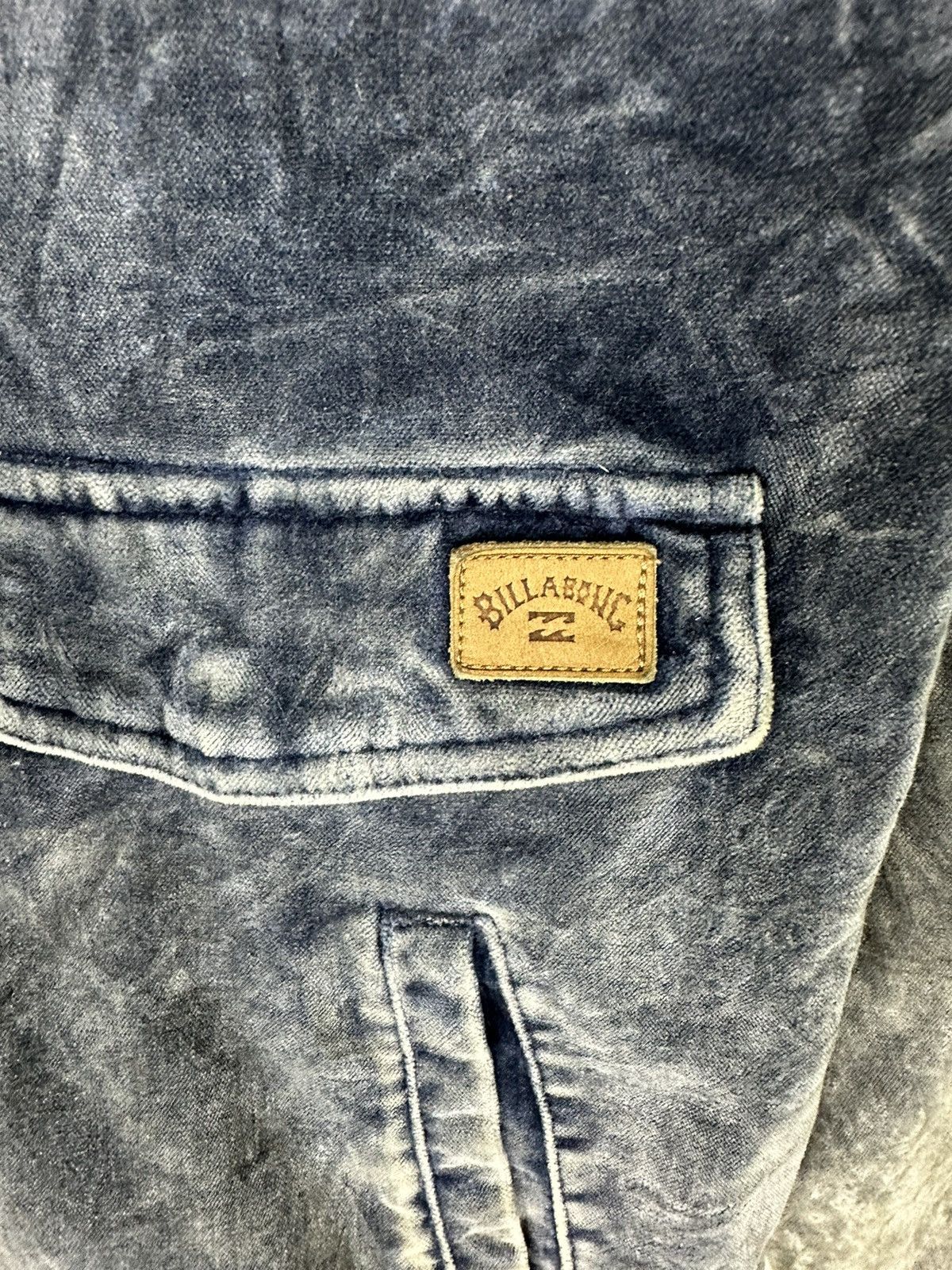 Billabong × If Six Was Nine × Indigo Billabong Indigo Velor Wave Washed Hoodie Jacket Size US M / EU 48-50 / 2 - 6 Thumbnail