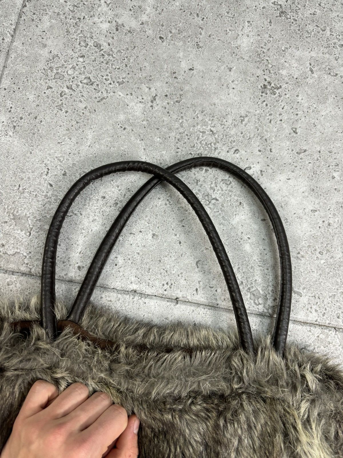 Japanese Brand 2000s Avant Garde Rick Owens Style Fur Bag Size ONE SIZE - 4 Thumbnail