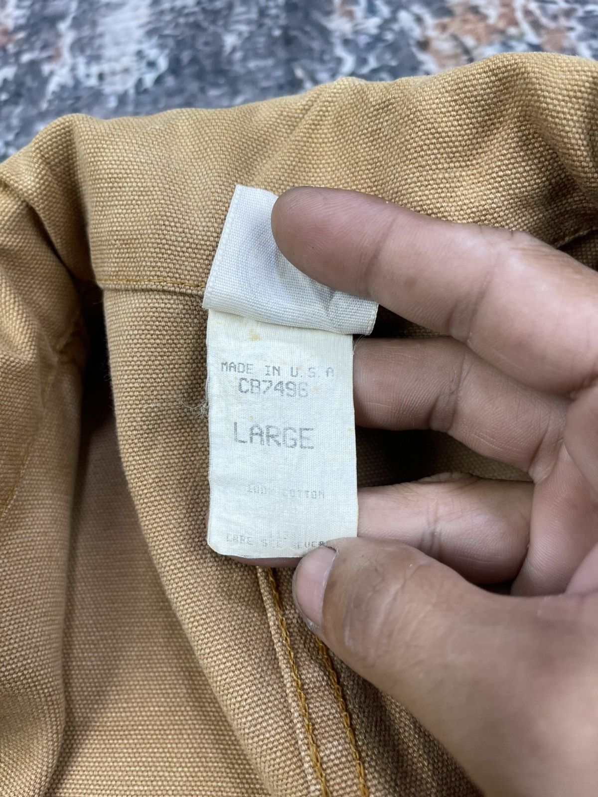Caterpillar Vtg Caterpillar Duck Canvas Work Chore Jacket Size US L / EU 52-54 / 3 - 16 Thumbnail