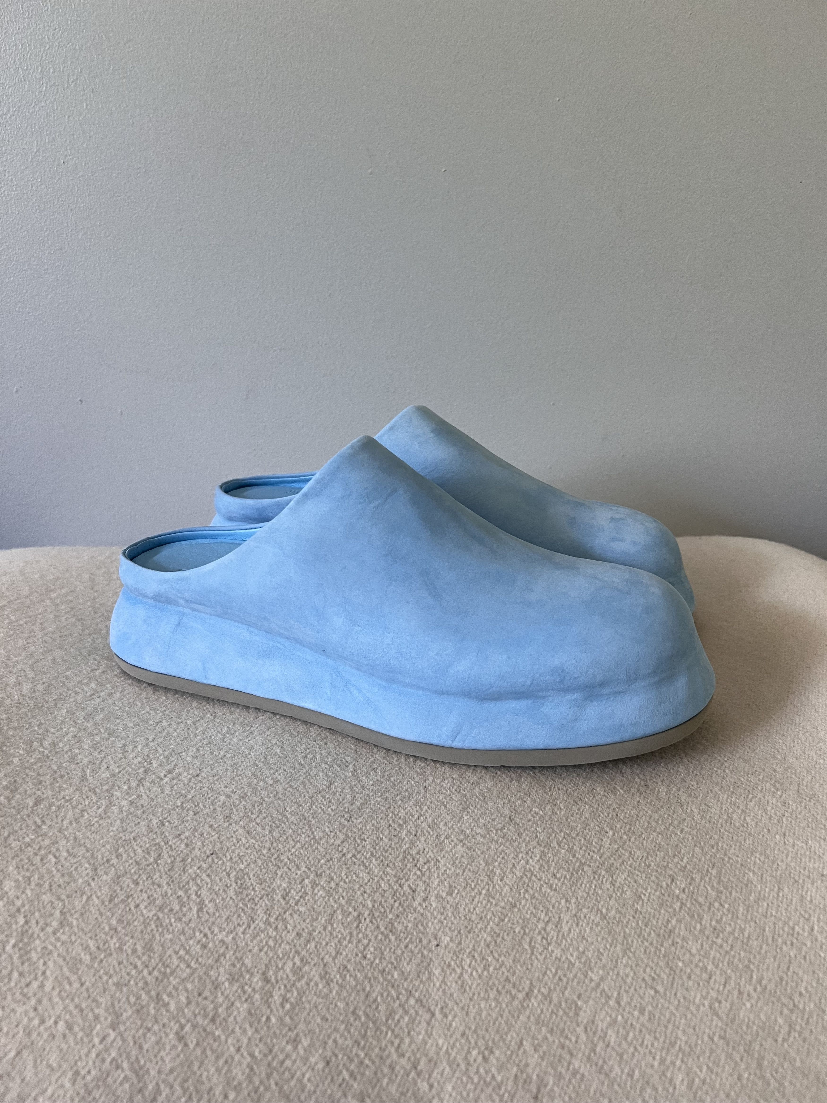 image of Jacquemus Les Mule Shoess Briccciola In Light Blue Shoes, Men's (Size 9)