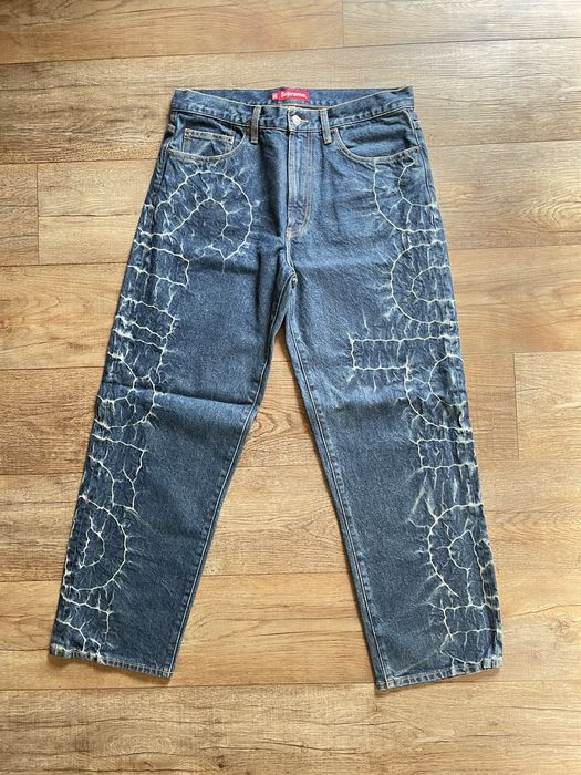 Supreme Supreme Shibori Loose Fit Jean Rigid Indigo Size 32 (SS23