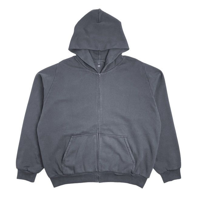 新品 L YZY GAP ZIP UP foodie Poetic Gray Cotton Fleece Zip Up Hoodie - Yeezy Gap - 4 Colors Available