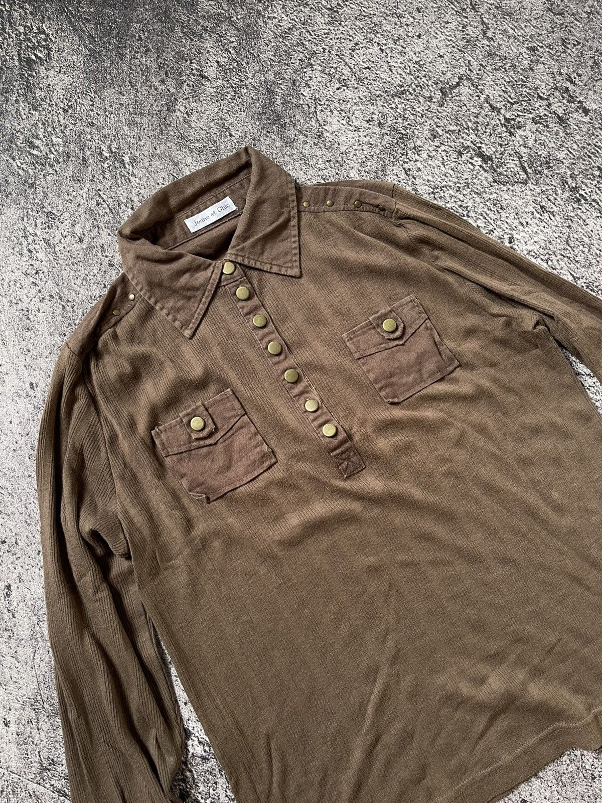 Japanese Brand Y2K Jeune et chit LGB Style longsleeve ifsixwasnine Size US M / EU 48-50 / 2 - 2 Thumbnail