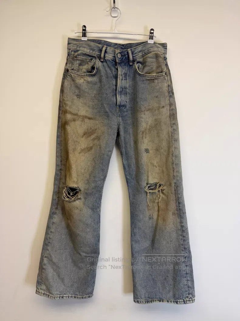 Acne Studios Acne Studios Mud-Dyed Wasteland Destroyed Loose Fit Ripped Size US 30 / EU 46 - 1 Thumbnail
