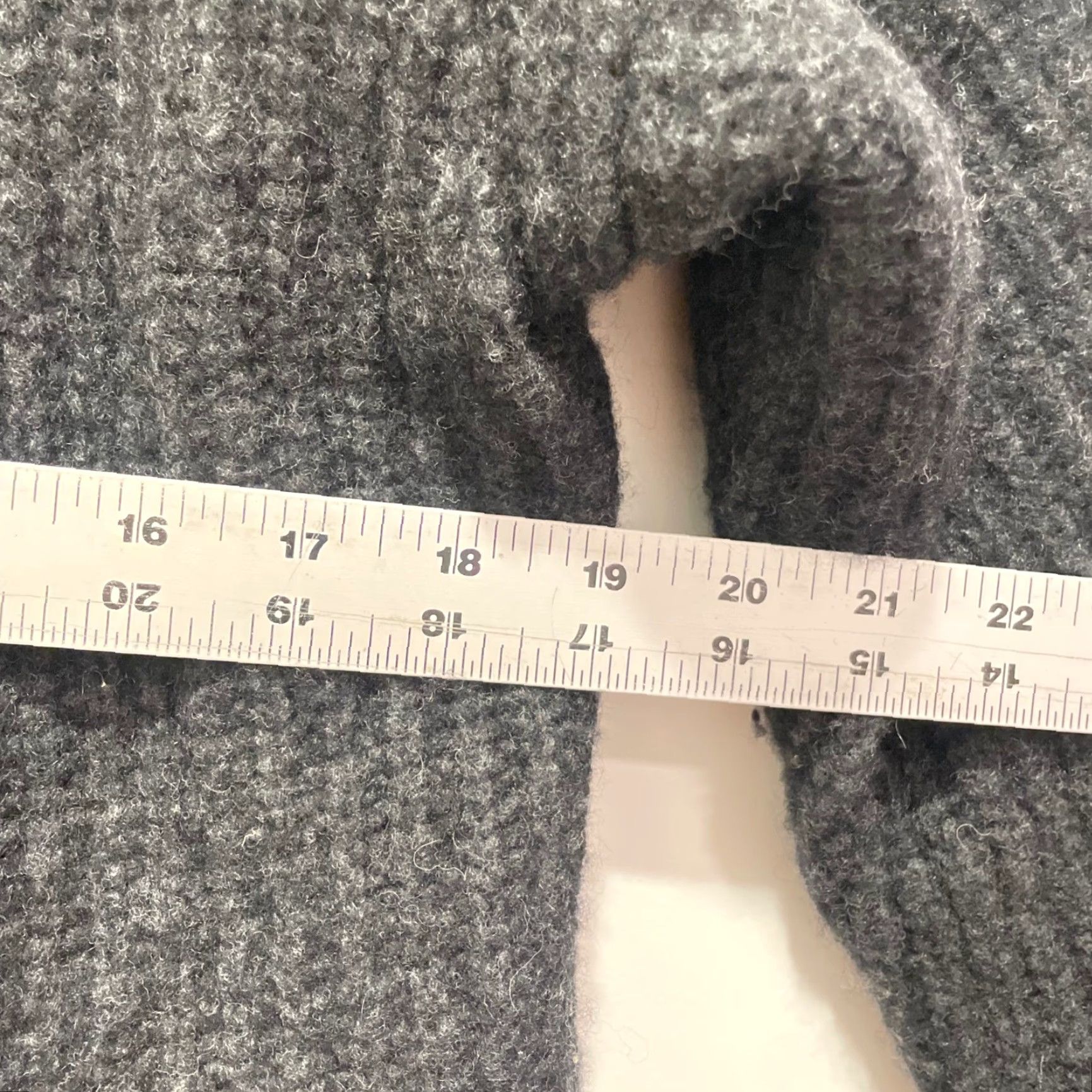 Vintage Amour Vert Cardigan Women Gray Open Front Knit Wool Blend Ribbed Size M Size M / US 6-8 / IT 42-44 - 6 Thumbnail
