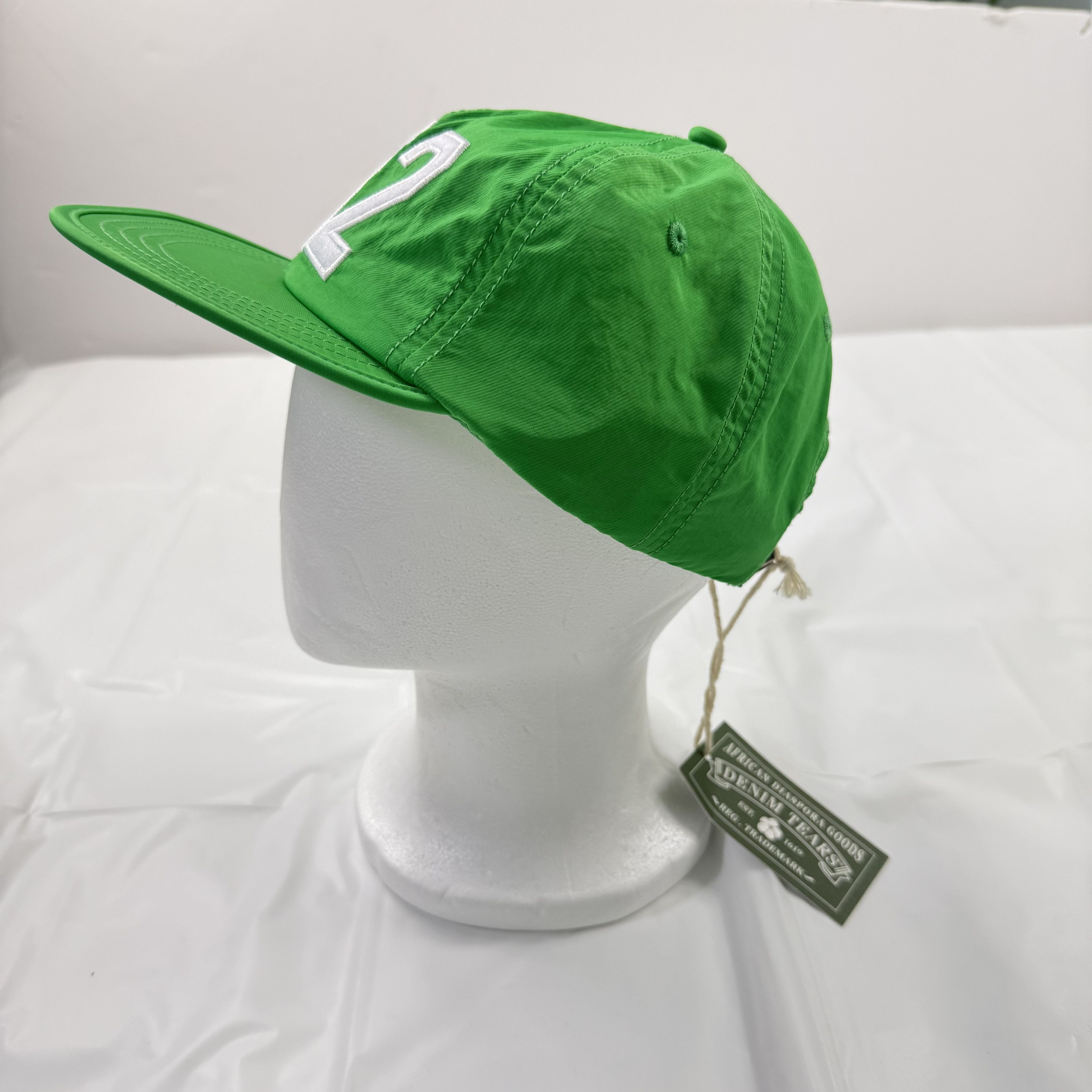 DENIM TEARS Denim Tears Green 212 Zip Code Cap Nylon Adjustable Hat Size ONE SIZE - 5 Thumbnail