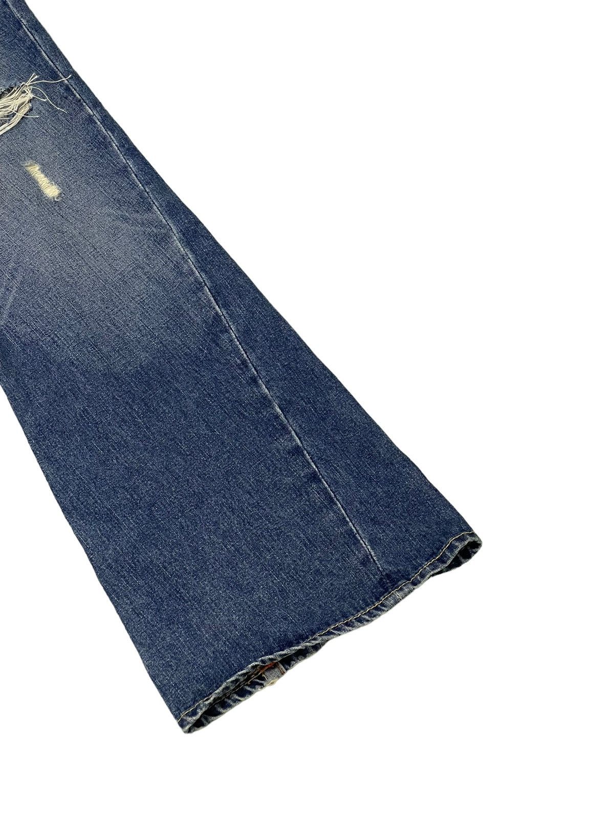 Japanese Brand Flare Jeans True Religion USA Distres Low Rise Boot Cut 7🟦1 Size US 30 / EU 46 - 4 Thumbnail