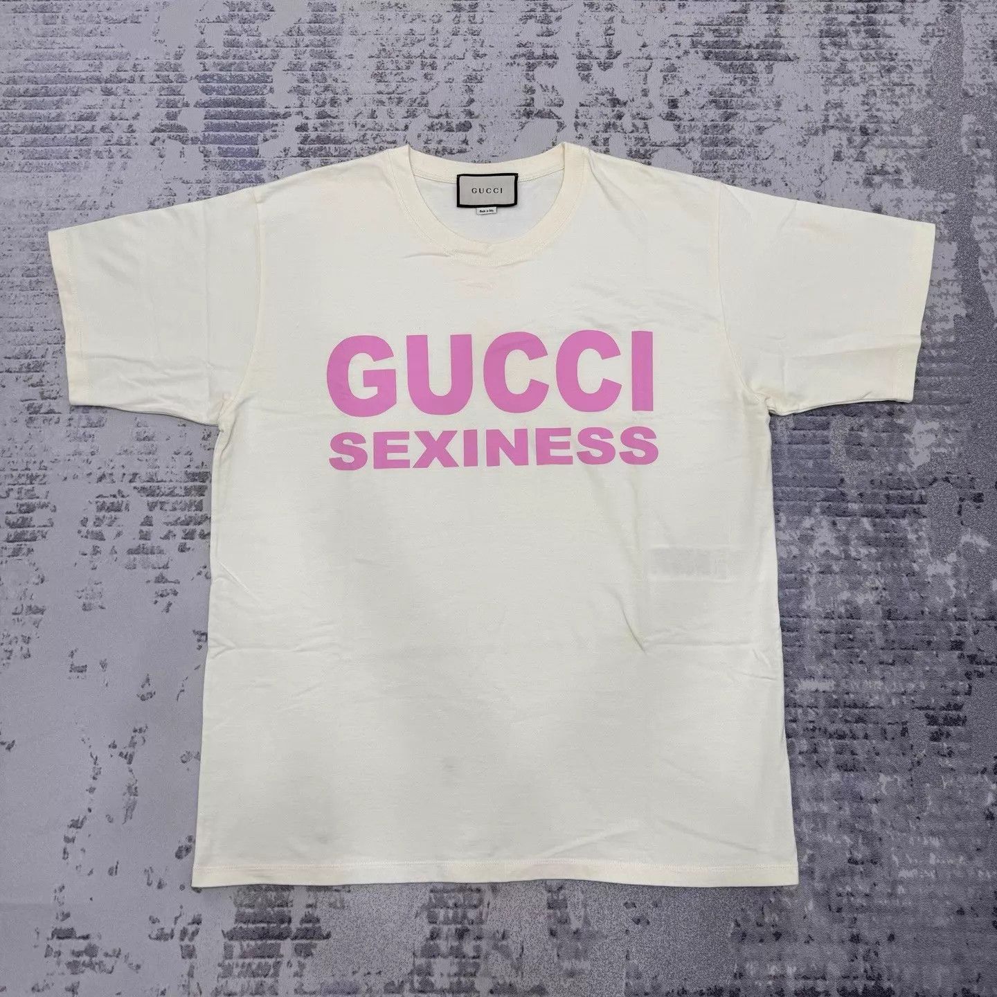 Gucci Beige Short Sleeve Graphic Print T-Shirt Size US L / EU 52-54 / 3 - 1 Thumbnail