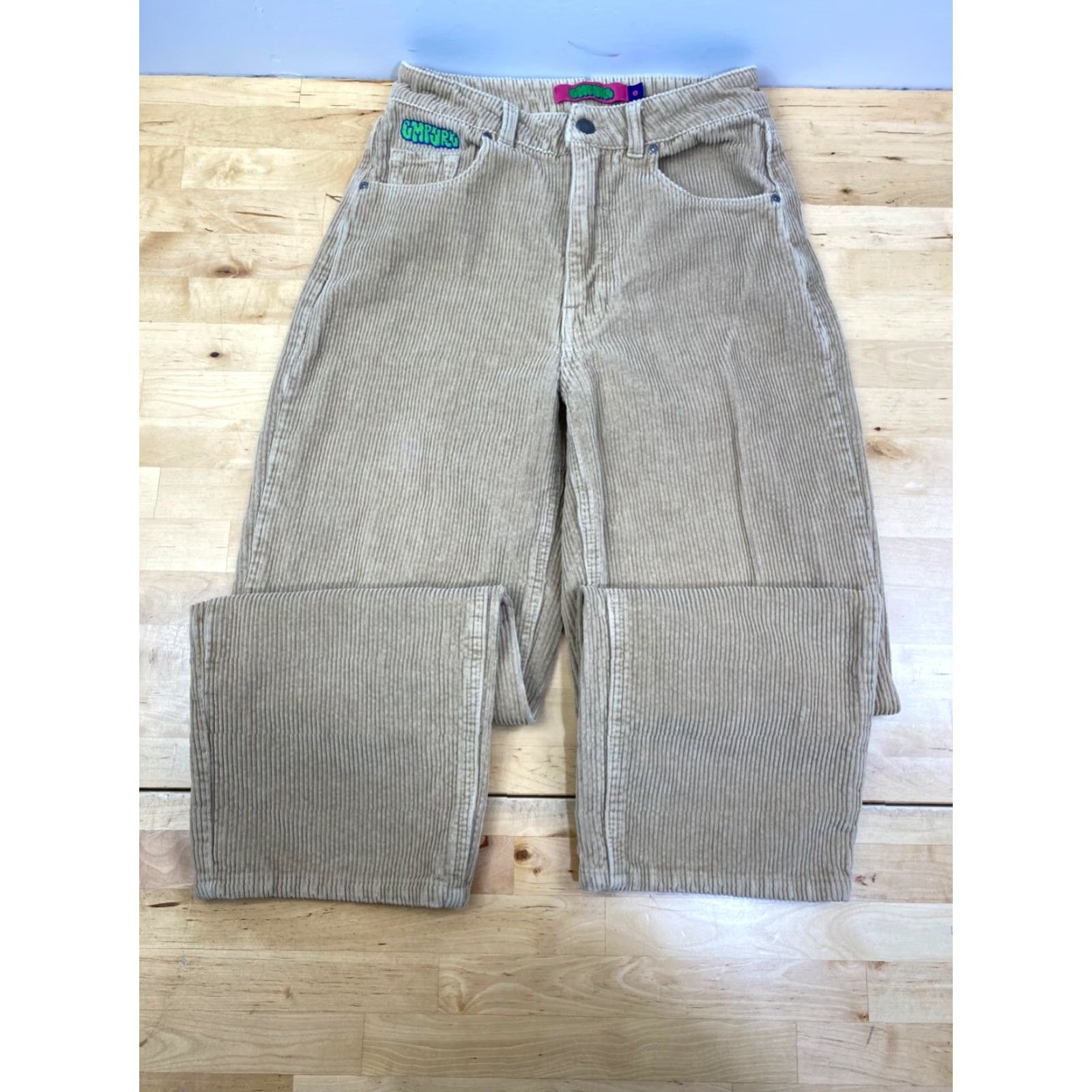 Empyre Empyre Tori Corduroy Skate Pants Women 0 Gray 90s Baggy Wide-Leg Vintage? No Size 25" / US 0 / IT 36 - 2 Thumbnail