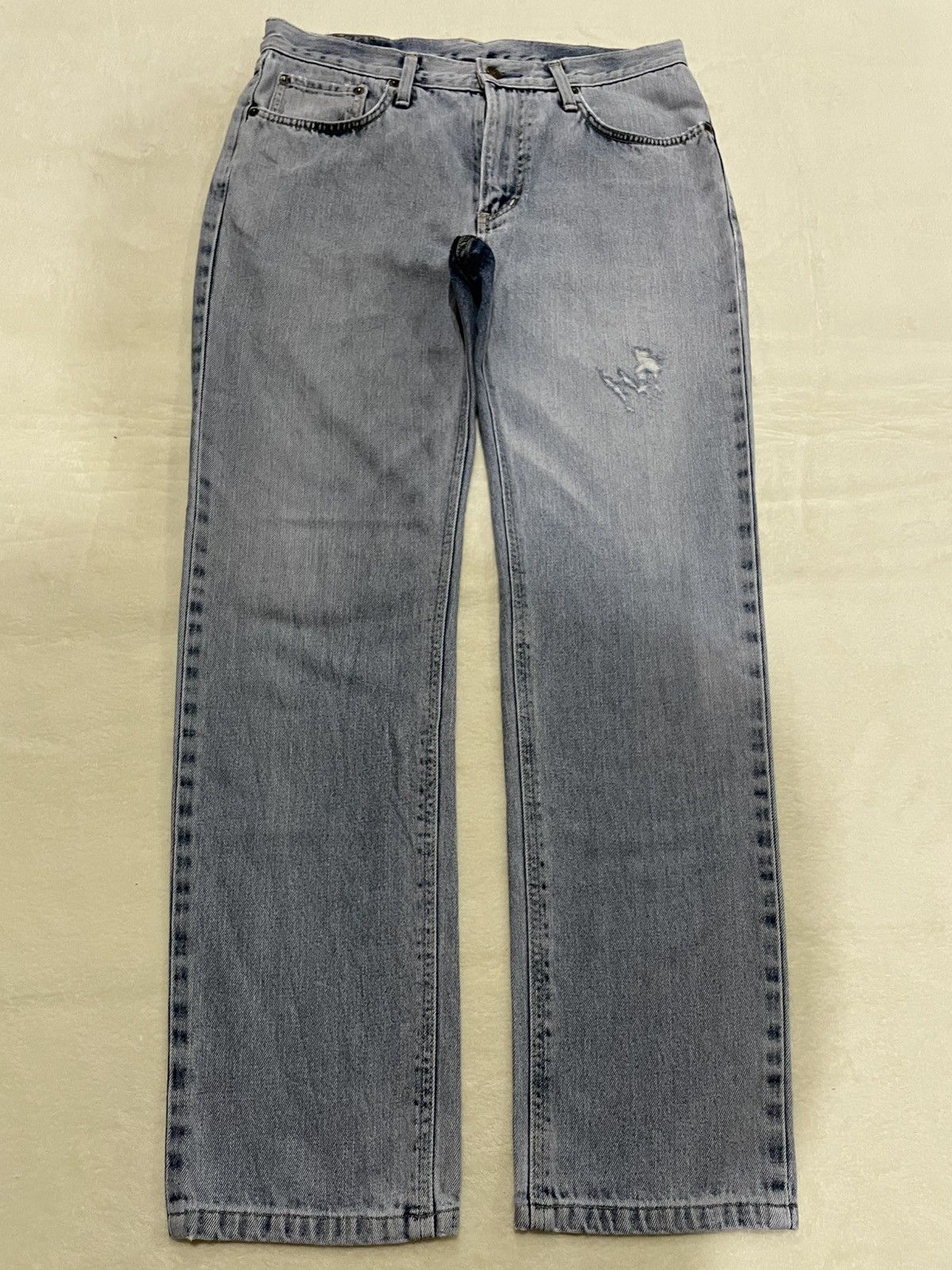 Edwin Vintage Edwin Sand Washed Distress Ripped Jeans Size US 32 / EU 48 - 1 Thumbnail