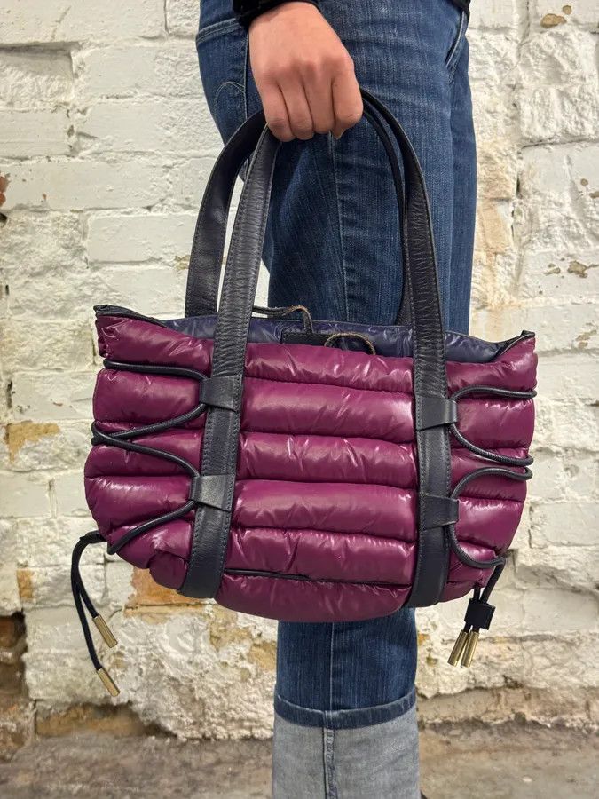 Moncler FW2010s Moncler Puffer Purple Handle Bag Size ONE SIZE - 2 Thumbnail