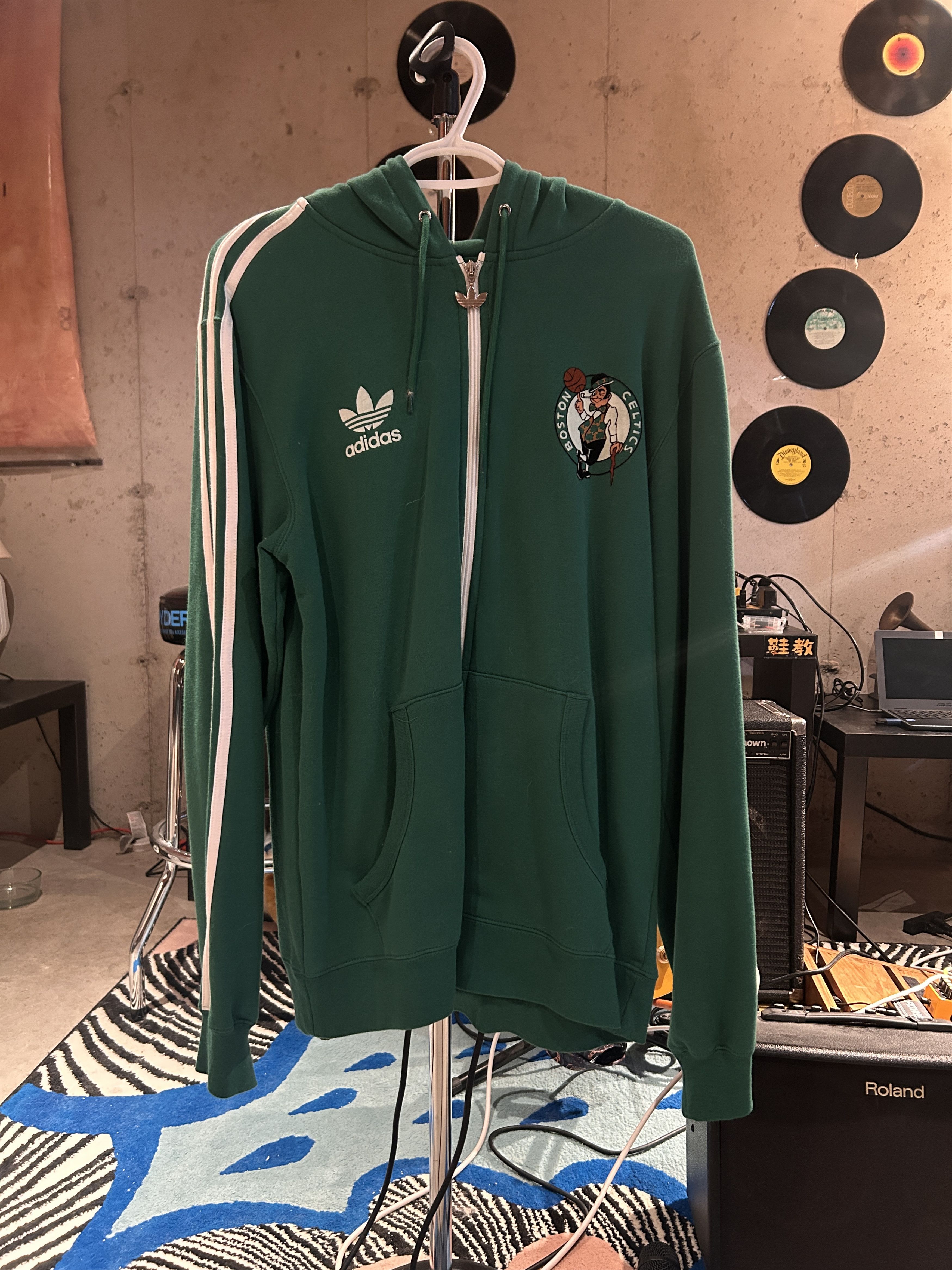 Adidas Vintage Adidas Boston Celtics full-zip hoodie Size US M / EU 48-50 / 2 - 1 Thumbnail