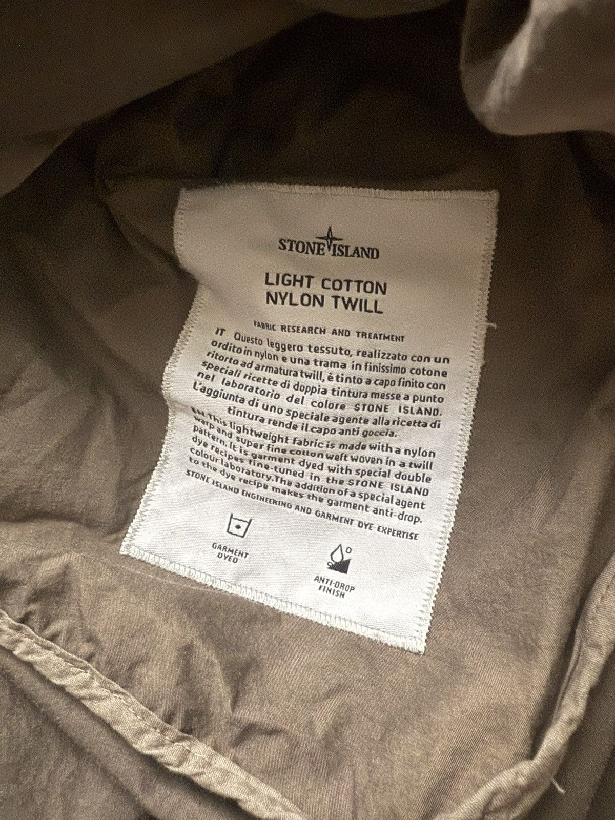 Stone Island Stone Island Light Cotton/Nylon Twill Short Coat ‘17 Size US S / EU 44-46 / 1 - 6 Thumbnail