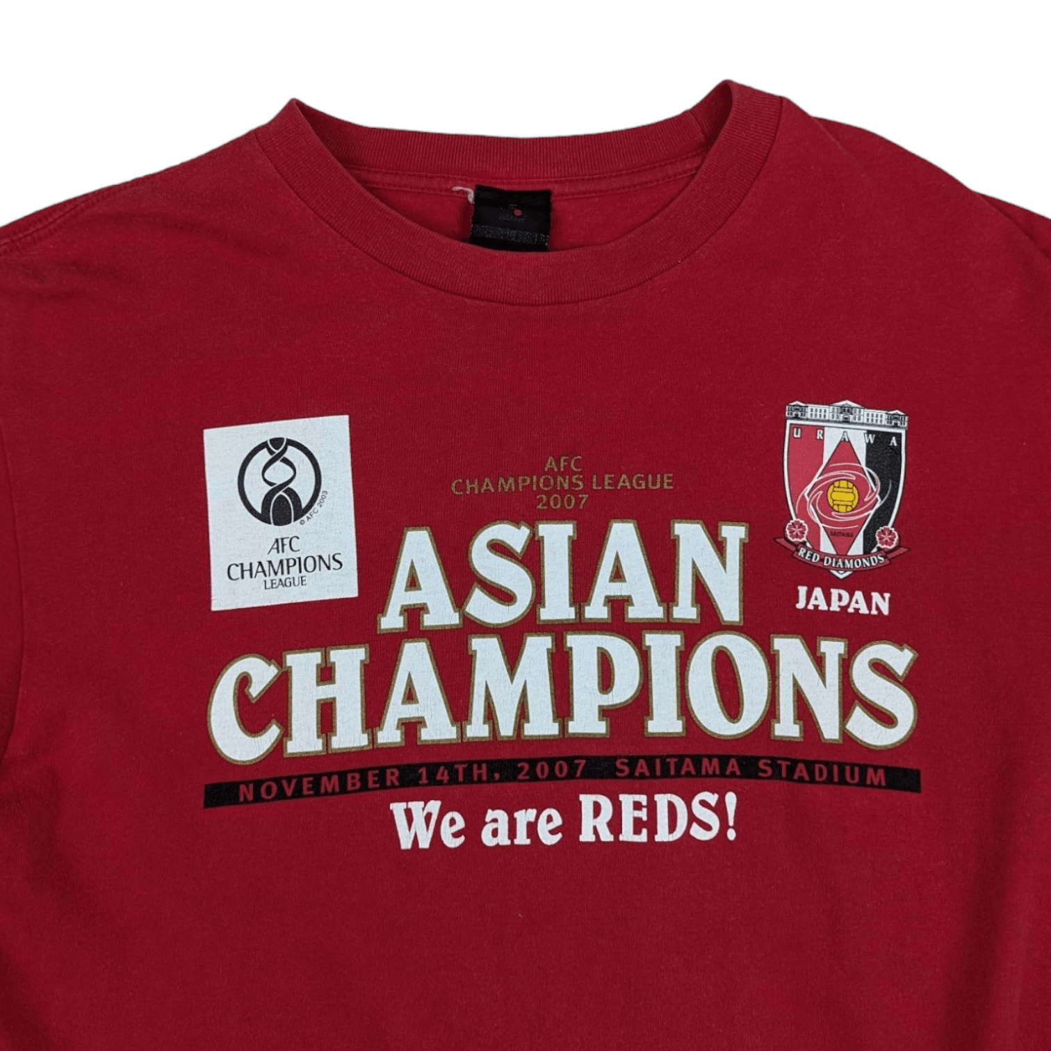 UEFA 2007 AFC Champions Urawa Red Diamonds J-League T-Shirt Size US M / EU 48-50 / 2 - 4 Thumbnail