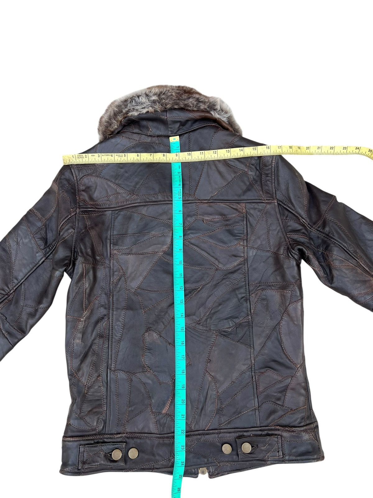 If Six Was Nine Faux Fur Patchwork Sheepskin Leather Jacket All The Way Size US S / EU 44-46 / 1 - 20 Thumbnail