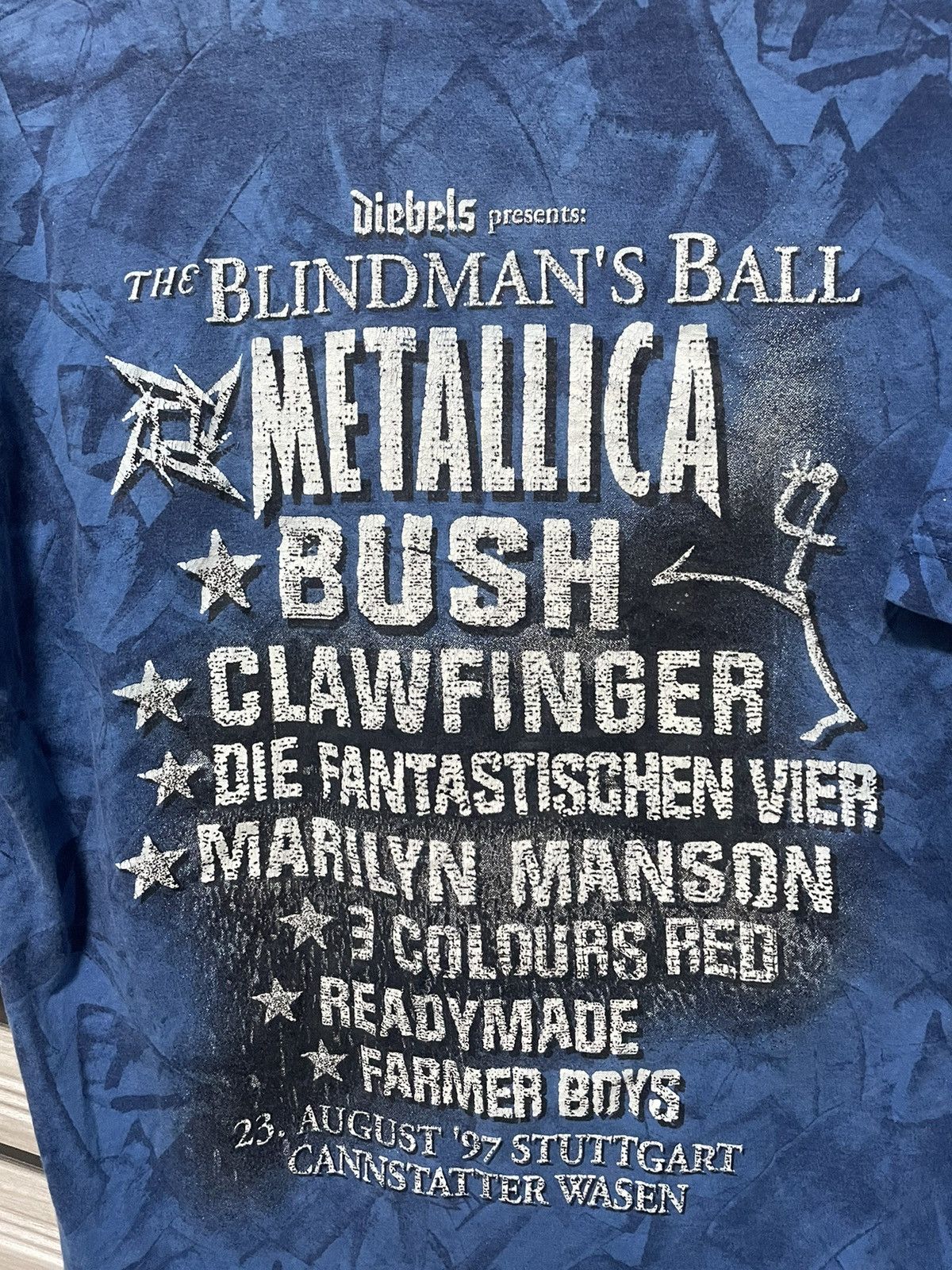 Band Tees Metallica 1997 Blindman’s Ball Vintage Concert Tour Tee XL Size US XL / EU 56 / 4 - 14 Thumbnail