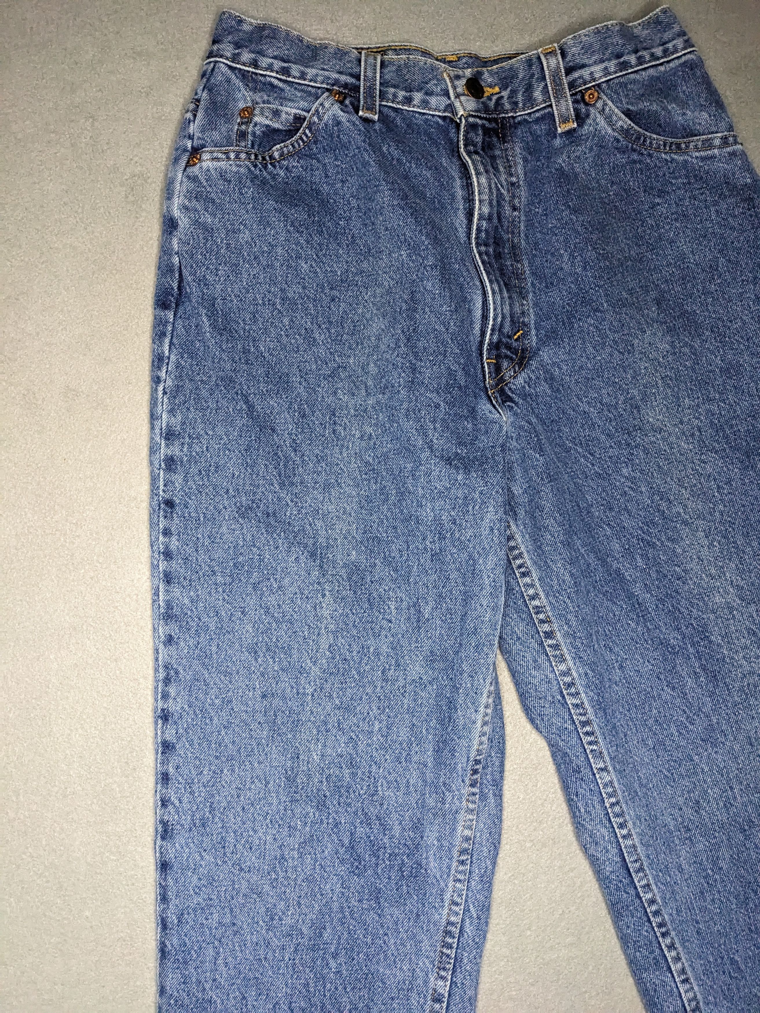 Levi's VINTAGE 90s Levis 550 Orange Tab Jeans High Rise Denim Size 29" - 4 Thumbnail