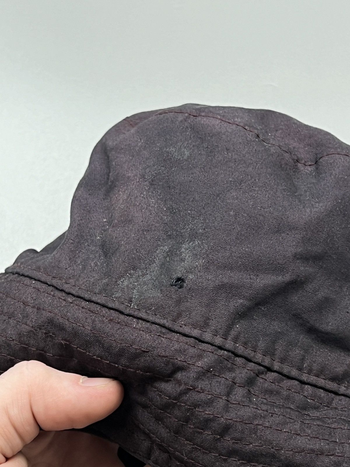 Barbour Barbour Purple Waxed Bucket Hat (Y0482) Size ONE SIZE - 5 Thumbnail
