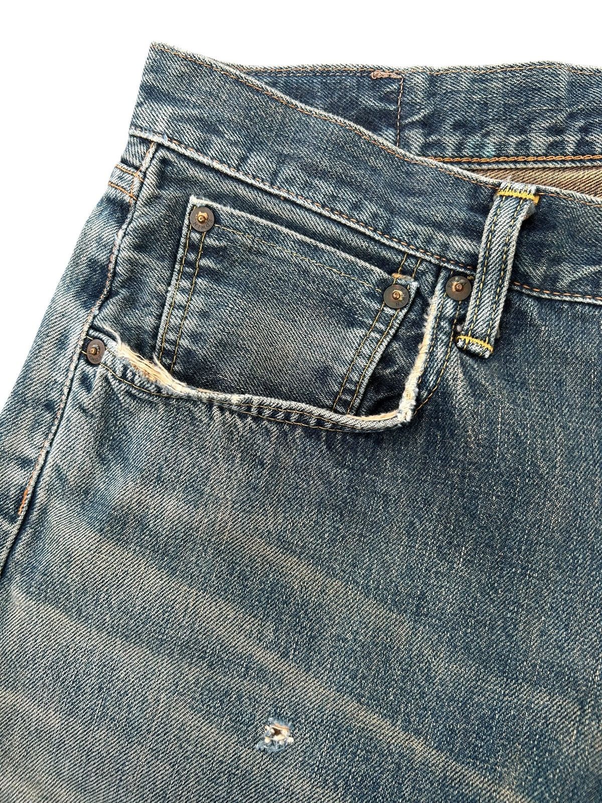 Kapital Vintage Edwin 505 Selvedge Rusty Baggy Distressed Denim jean Size US 32 / EU 48 - 5 Thumbnail