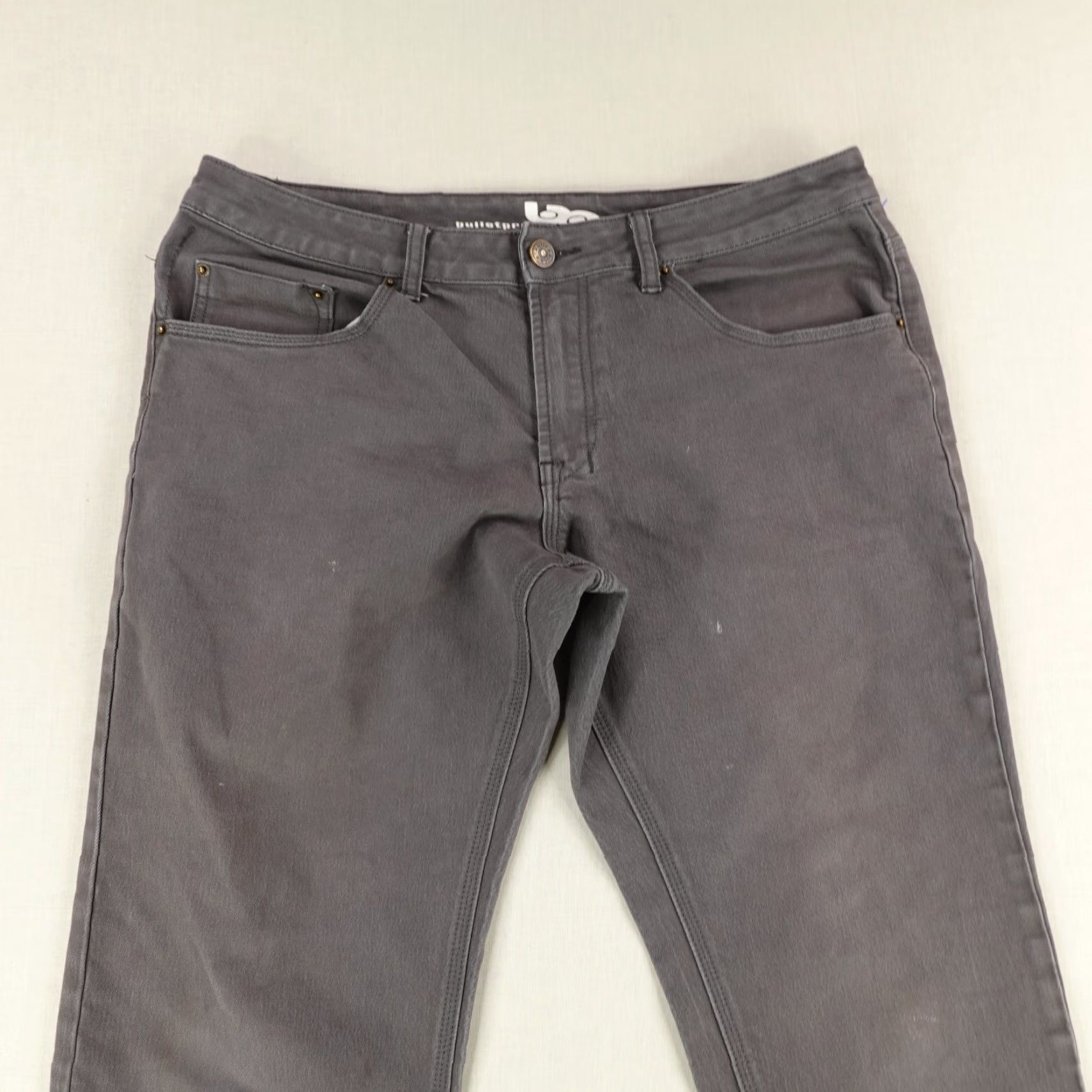 Vintage VINTAGE Bulletprufe Jeans Mens Bootcut 34x34 Denim Gray Cotton Stretch Regular Department Men Size US 36 / EU 52 - 2 Thumbnail