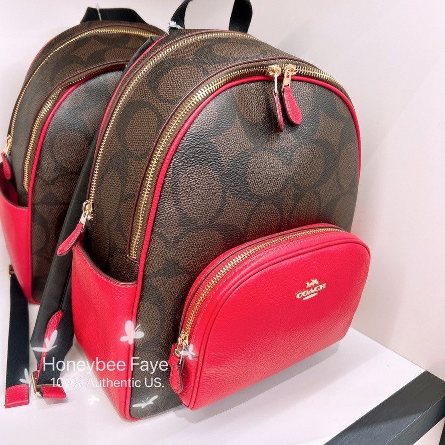 Coach NWT Coach Court Backpack In Maxi Signature Canvas CCK72 Size ONE SIZE - 2 Thumbnail