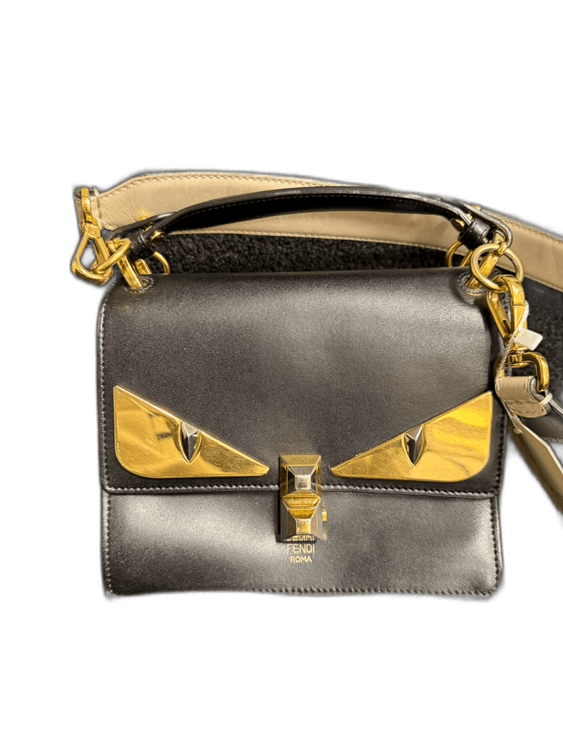 Fendi Fendi Logo Black Shoulder Bag Size ONE SIZE - 1 Thumbnail