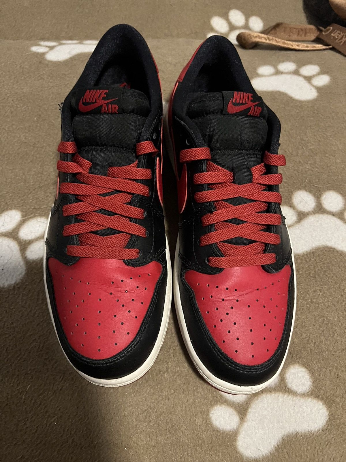 Jordan Brand Jordan 1 bred low OG 2015 Size US 10 / EU 43 - 4 Thumbnail