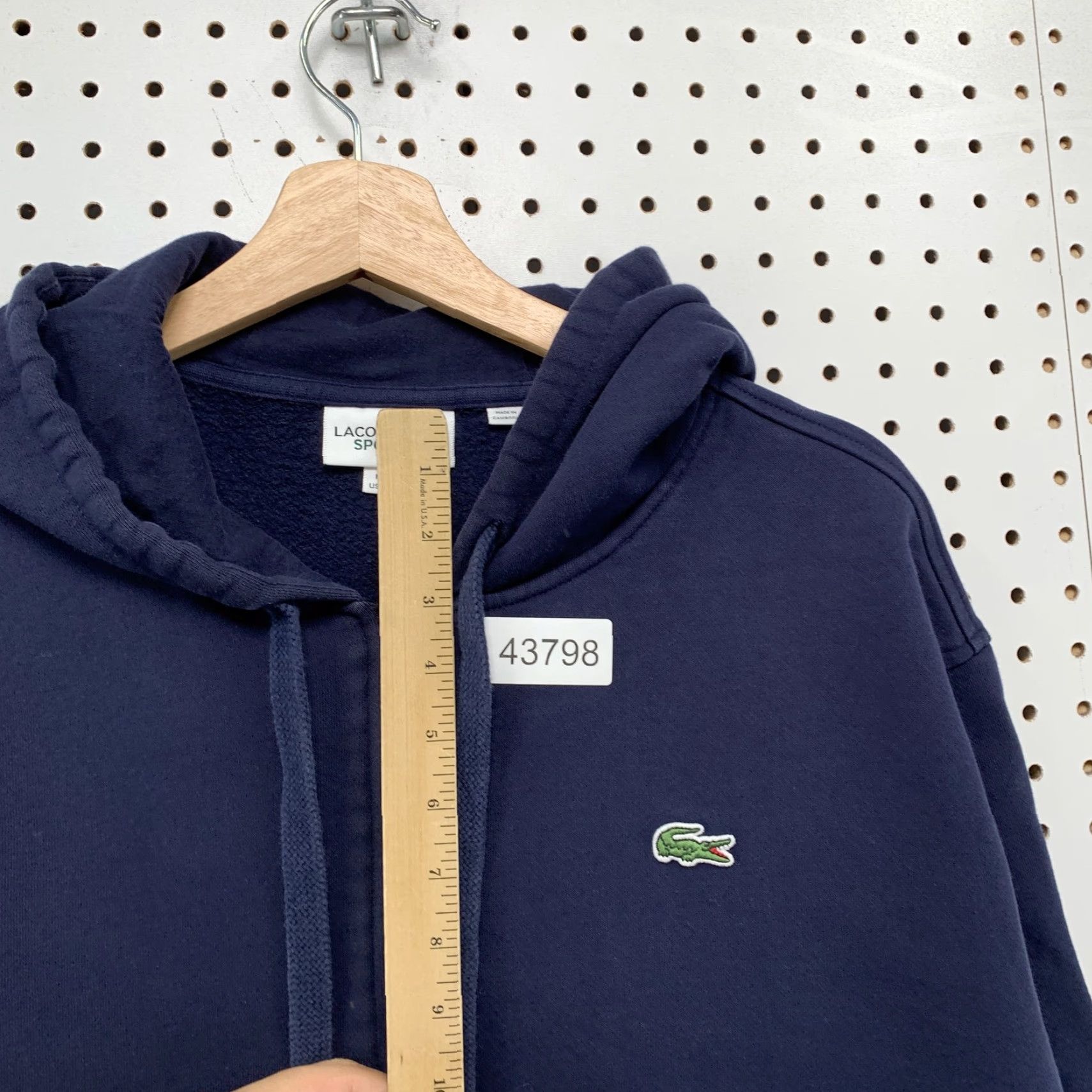 Lacoste Lacoste Sport Hoodie Sweatshirt Mens 3XL Navy Blue Hooded Fleece Pullover Size US XXL / EU 58 / 5 - 7 Thumbnail