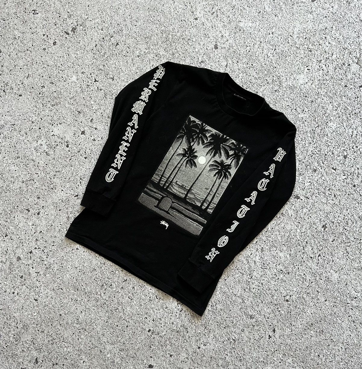 Japanese Brand × Stussy Vintage Stussy Permanent Beach Sun Logo Long Sleeve Shirt Size US S / EU 44-46 / 1 - 1 Thumbnail
